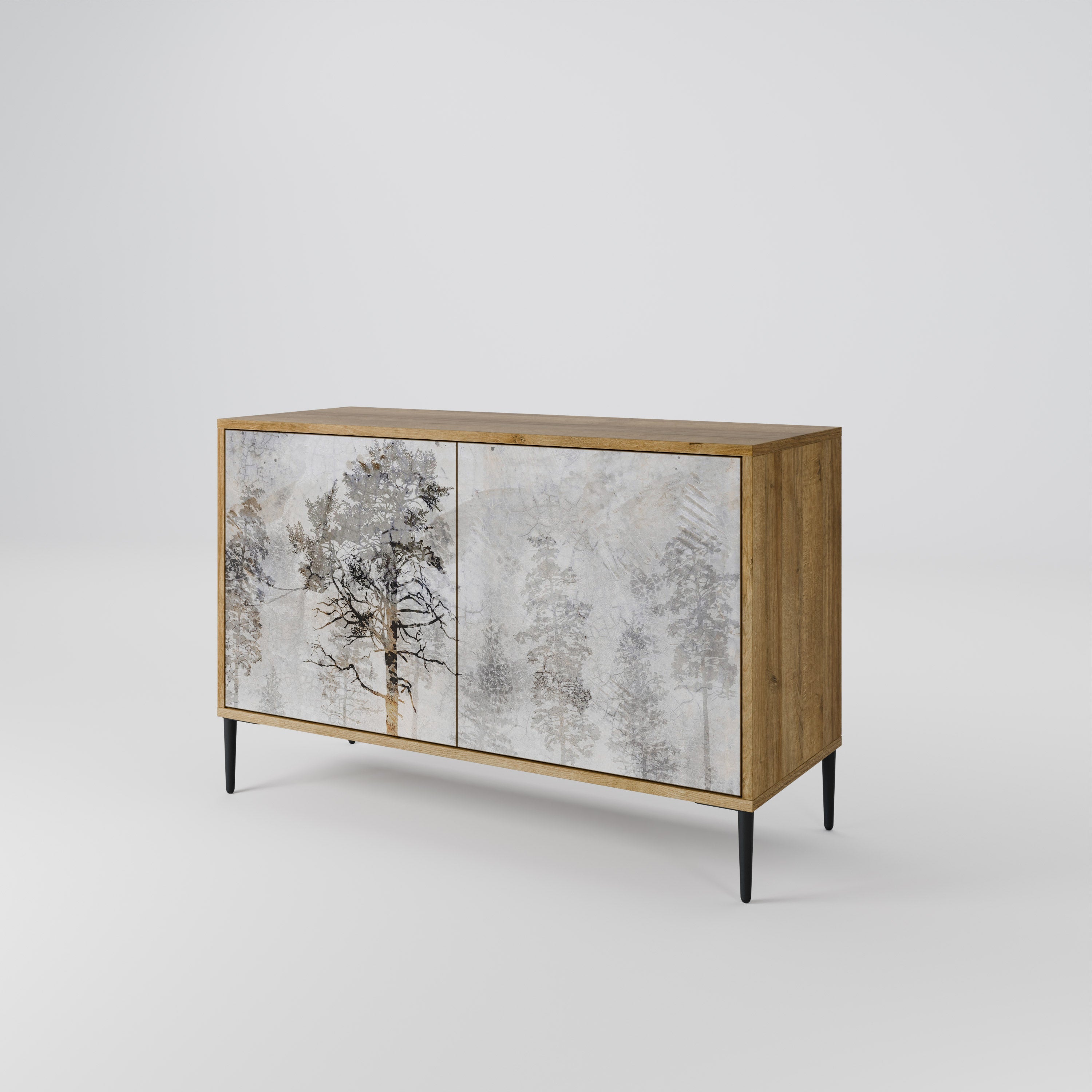 FADE IN THE TREES 2-Door Sideboard in Oak Effect
