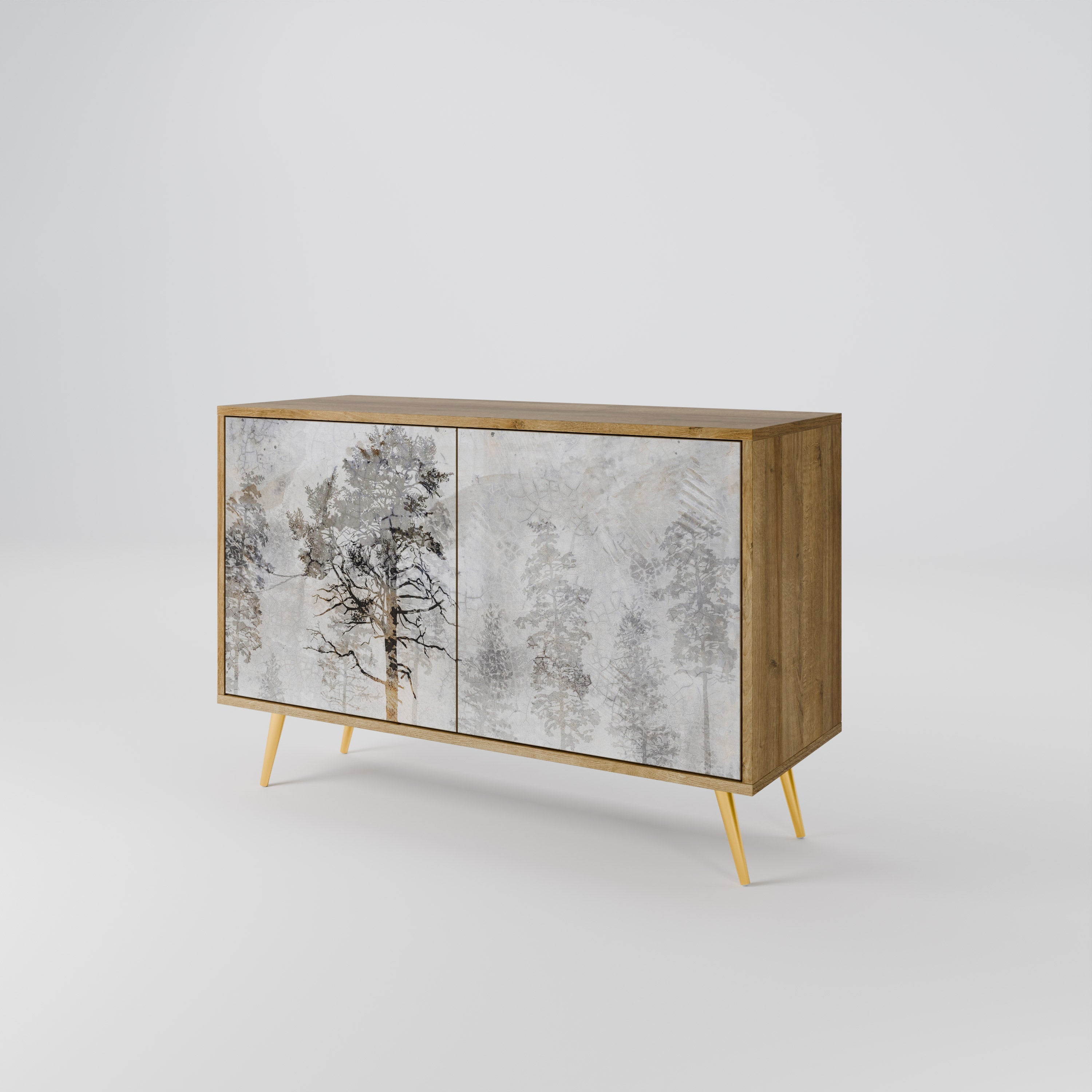 FADE IN THE TREES 2-Door Sideboard in Oak Effect