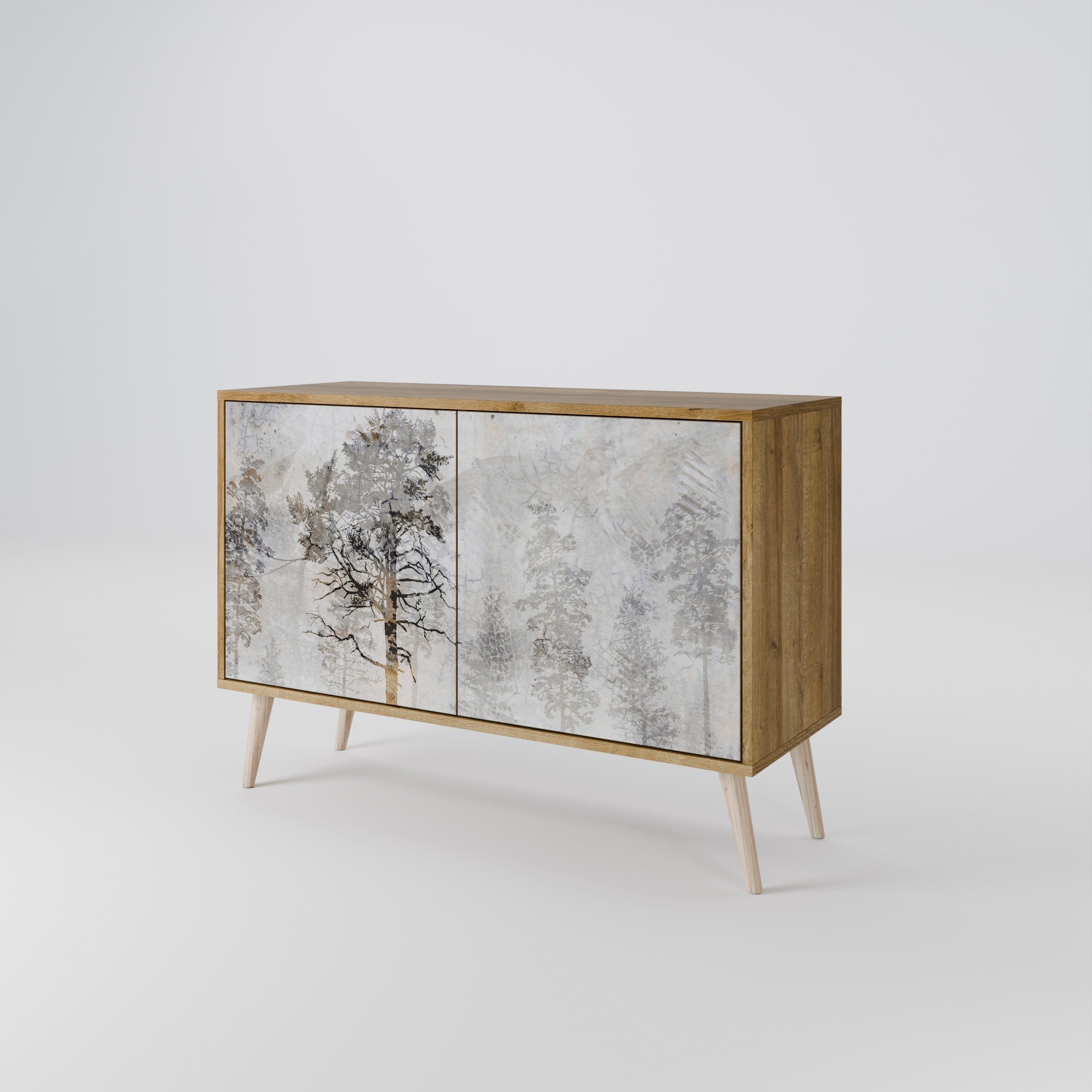 FADE IN THE TREES 2-Door Sideboard in Oak Effect