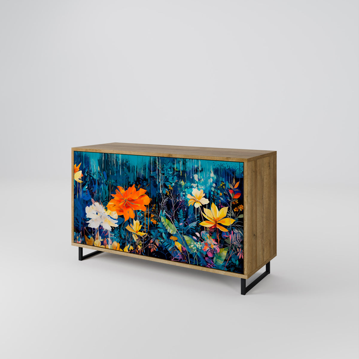 MIDNIGHT BLOSSOM 2-Door Sideboard