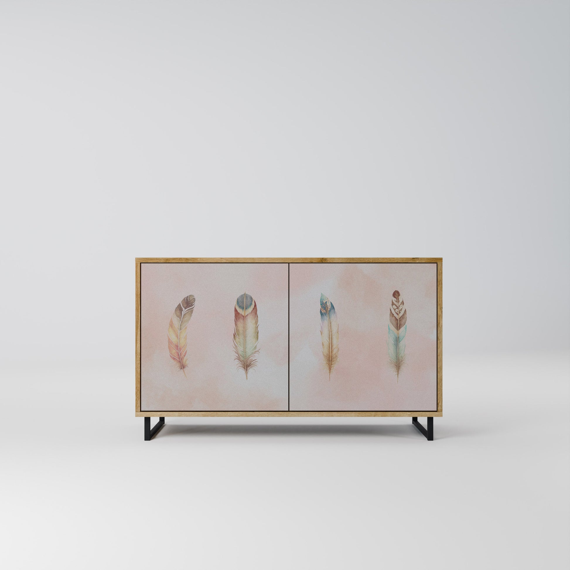 THE DELIQUESCE 2-Door Sideboard in Oak Effect