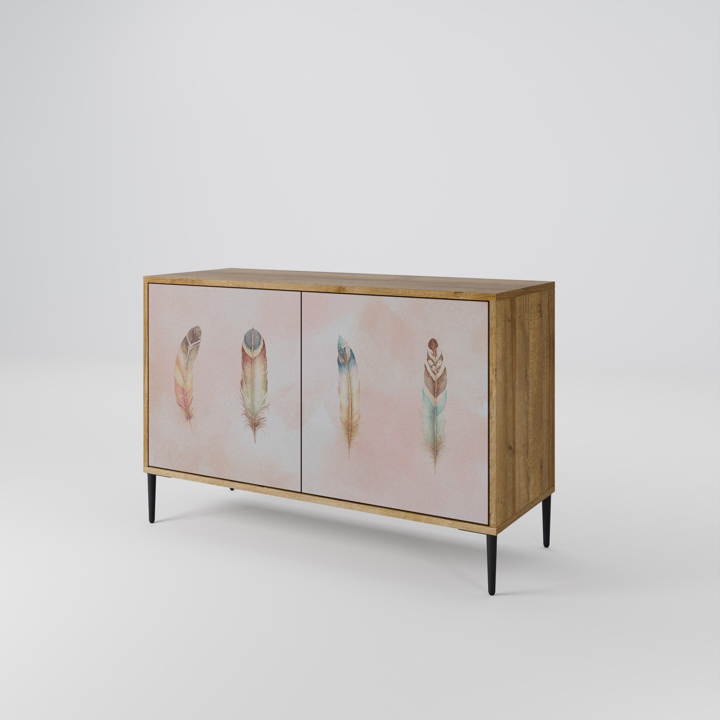 THE DELIQUESCE 2-Door Sideboard in Oak Effect