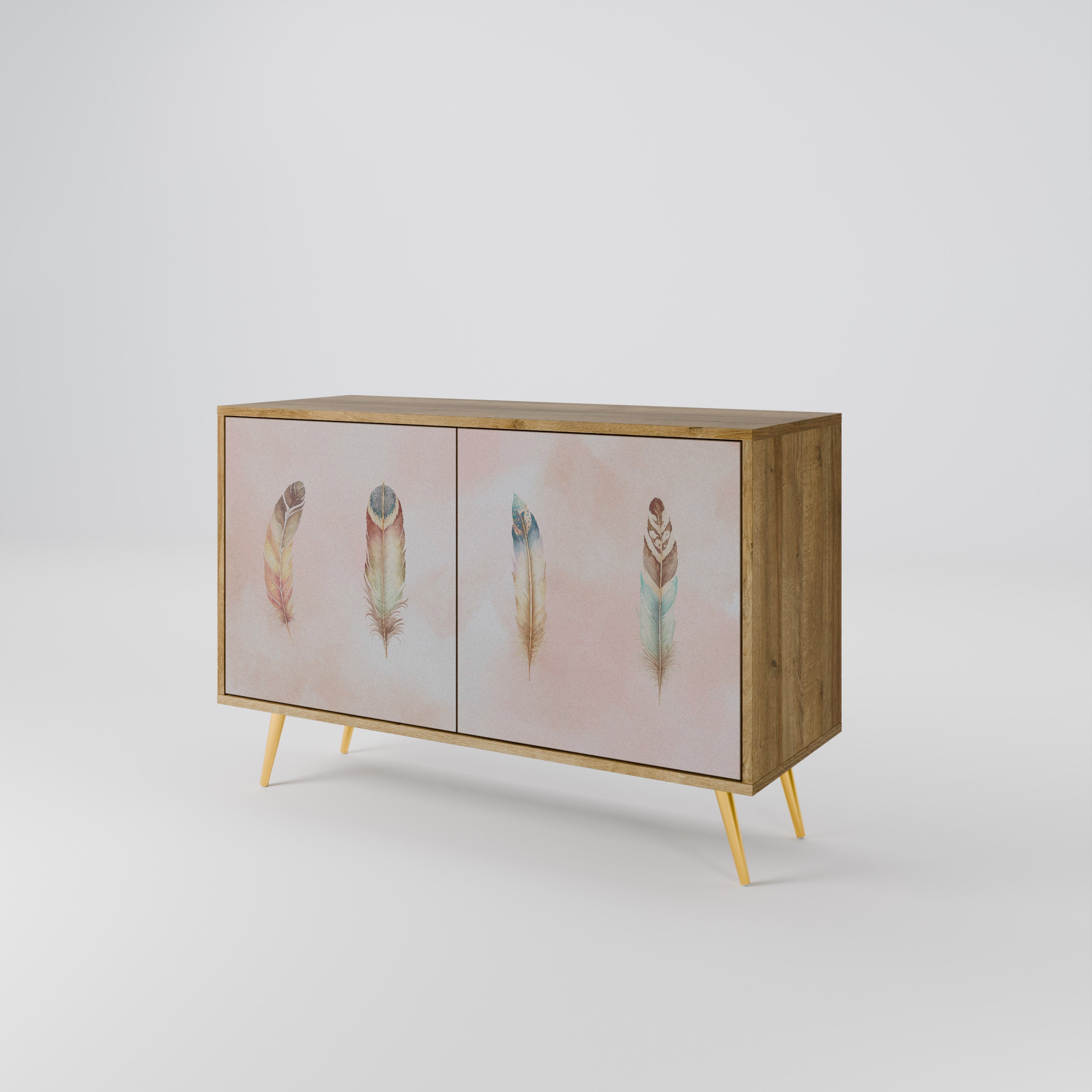 THE DELIQUESCE 2-Door Sideboard in Oak Effect