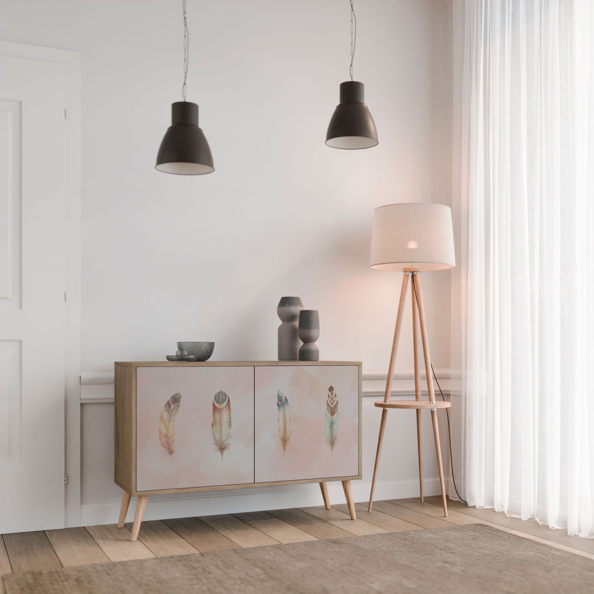 THE DELIQUESCE 2-Door Sideboard in Oak Effect