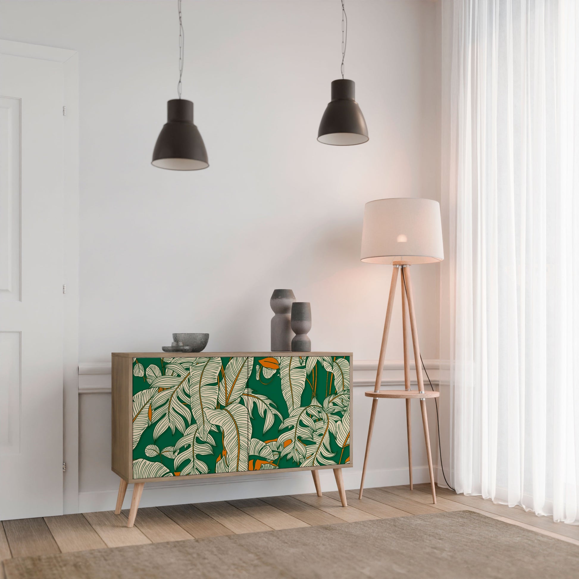 VERDANT PLEASURES 2-Door Sideboard in Oak Effect