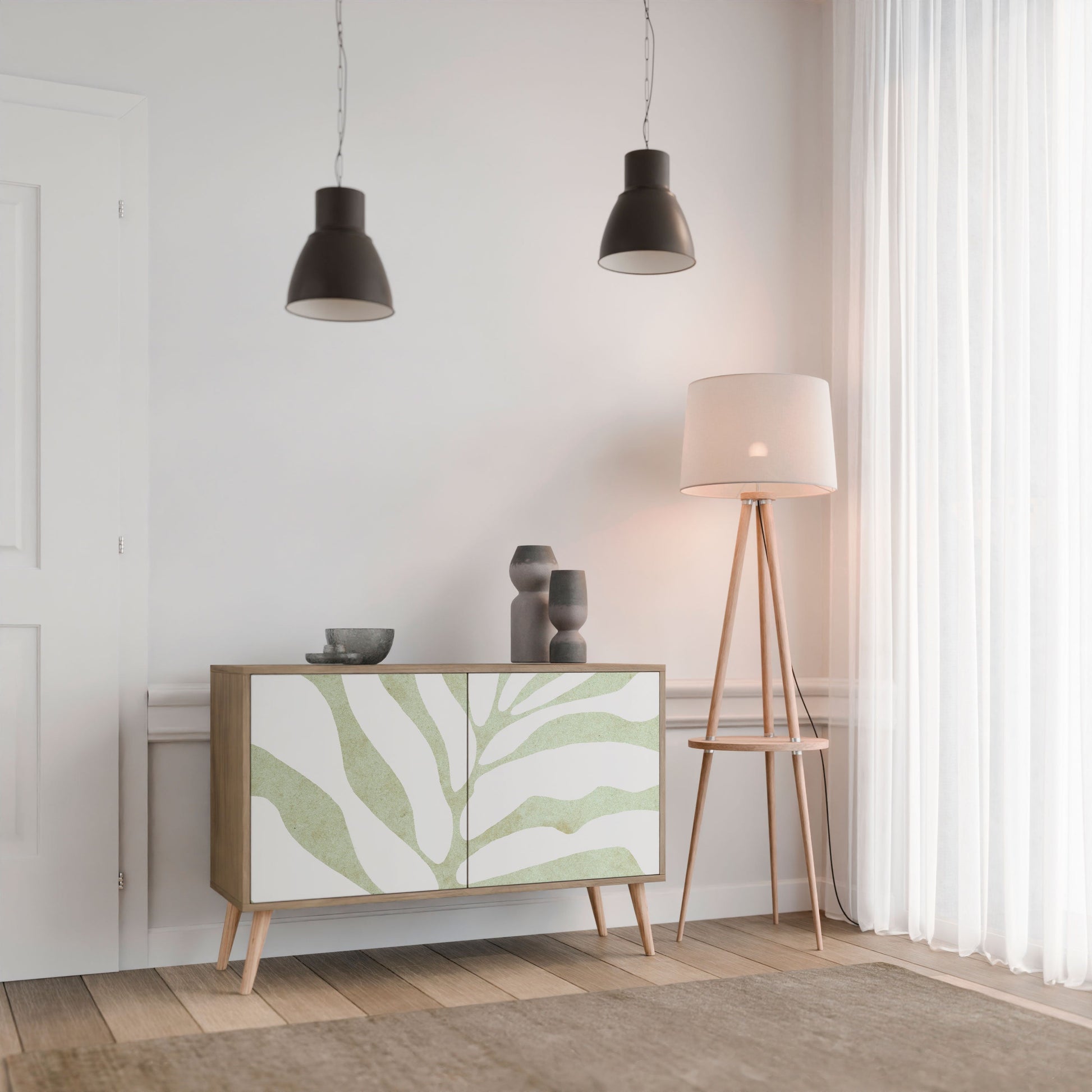 BOTANICAL SPARK 2-Door Sideboard in Oak Effect