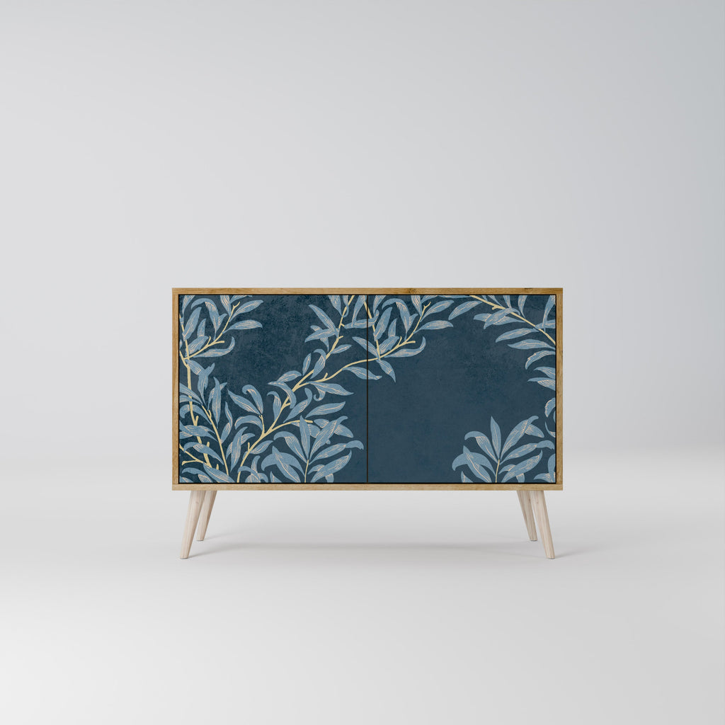 BLUE LEAVES 2-Door Sideboard in Oak Effect