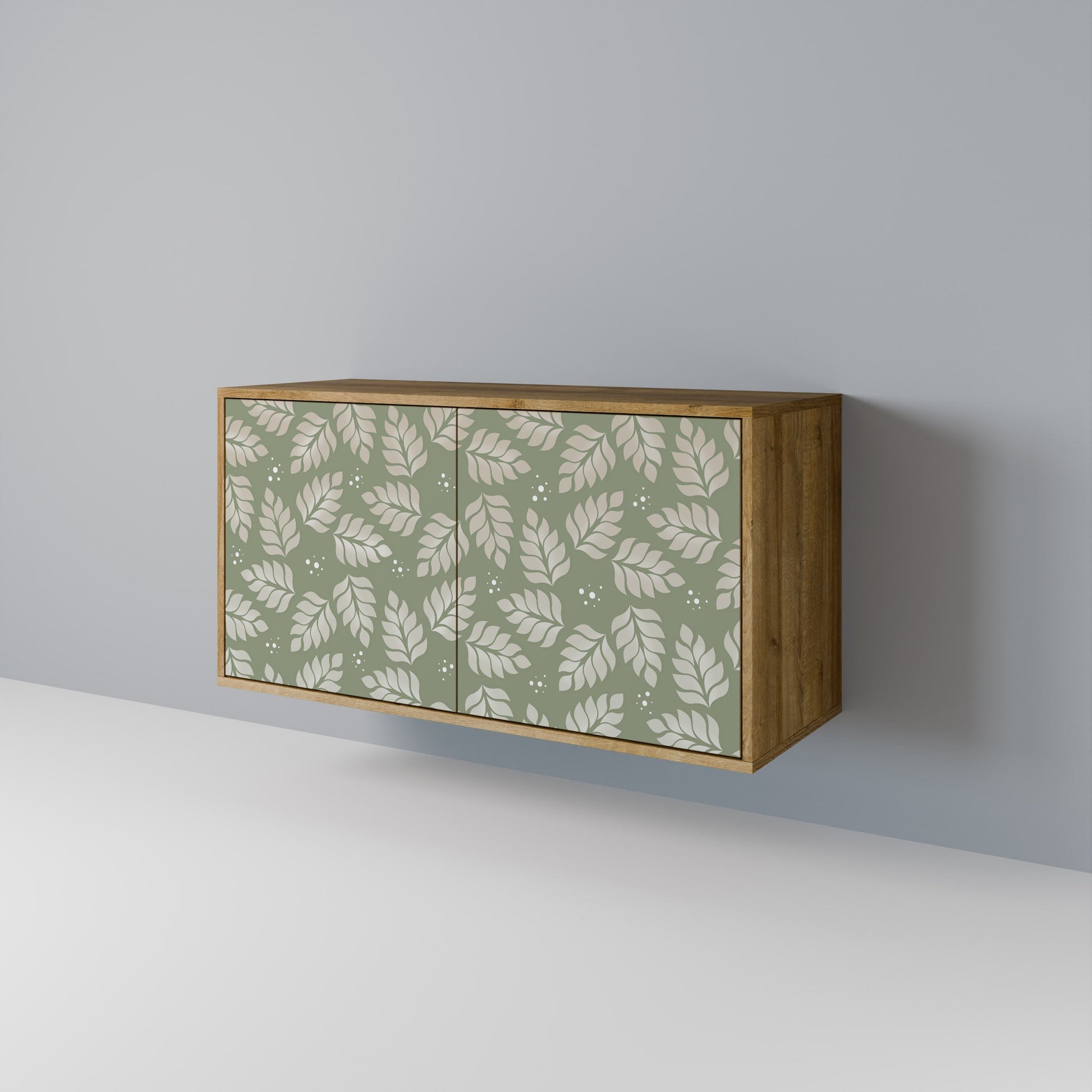 LEAVES ON GREEN 2-Door Sideboard in Oak Effect