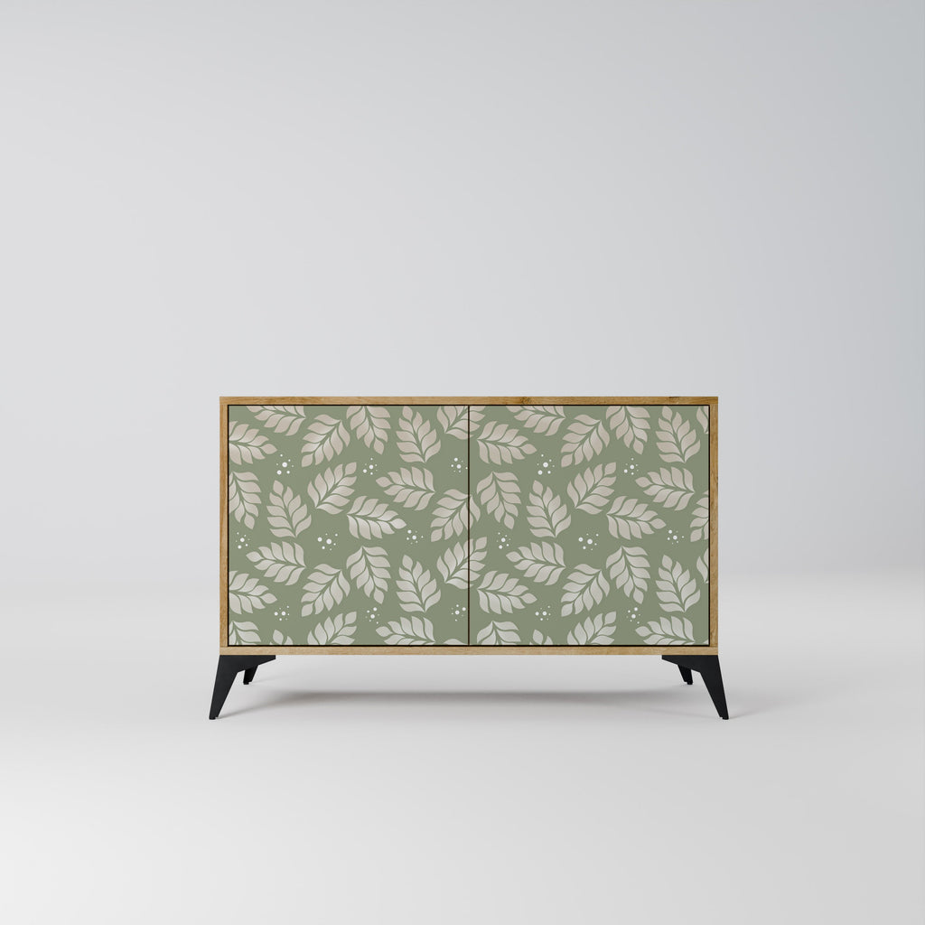 LEAVES ON GREEN 2-Door Sideboard in Oak Effect