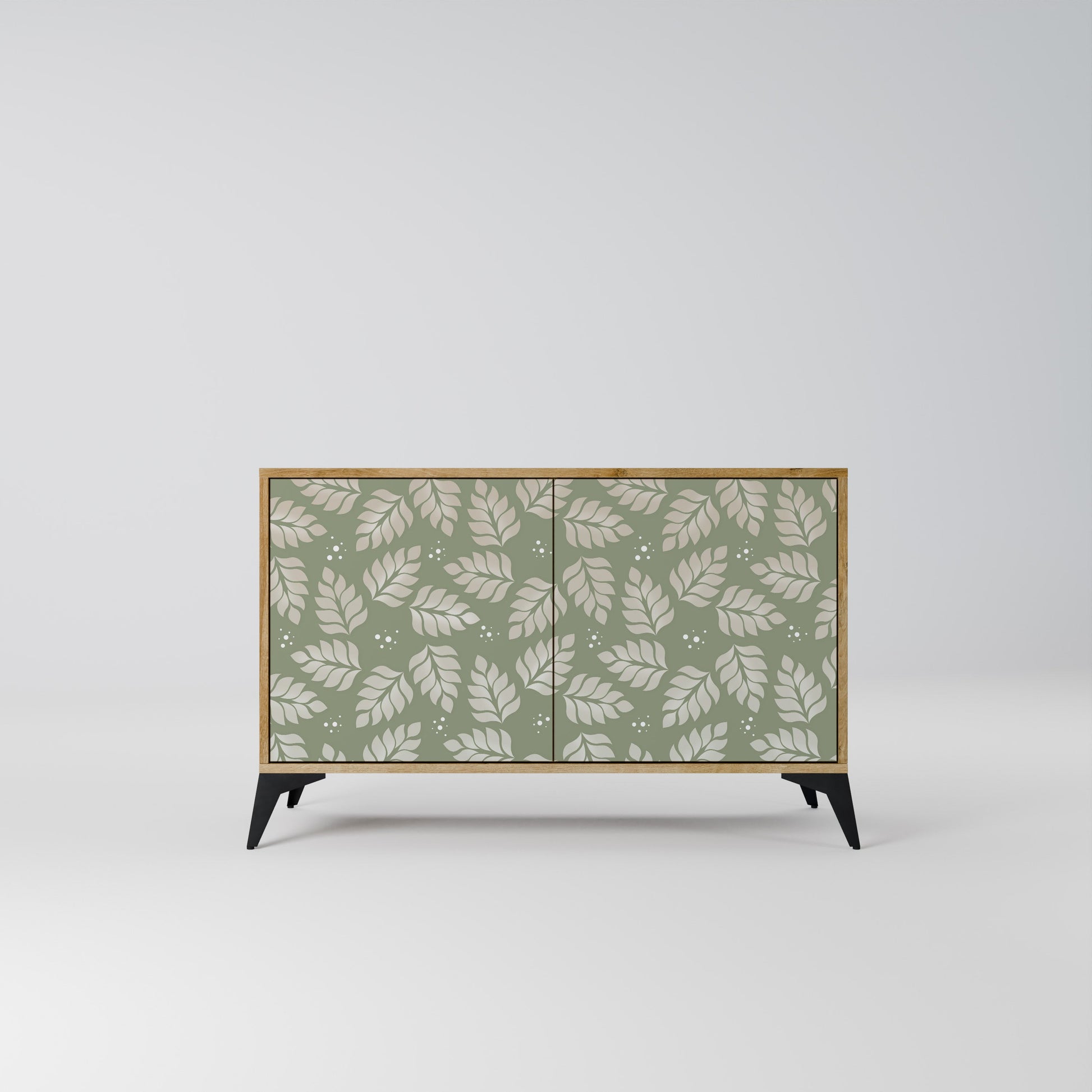 LEAVES ON GREEN 2-Door Sideboard in Oak Effect