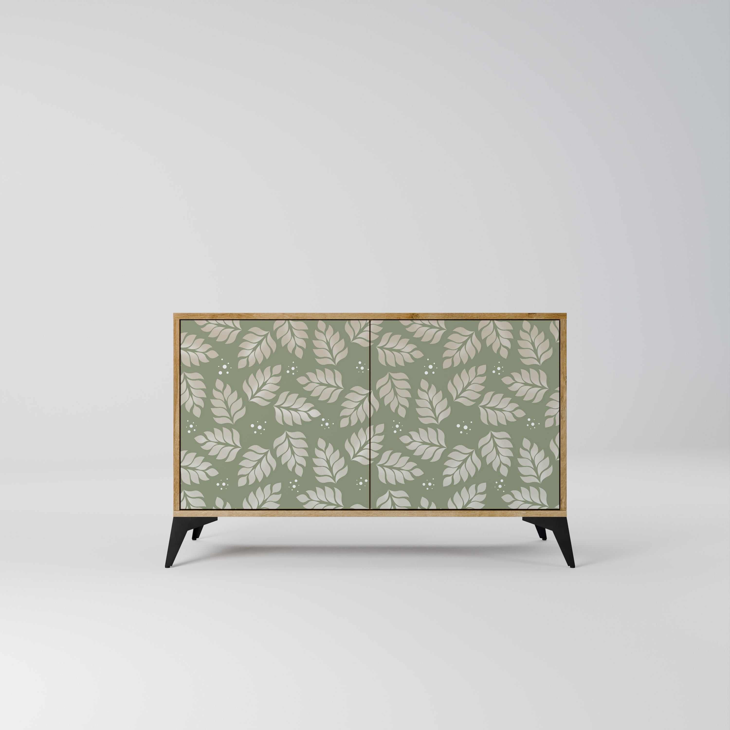 LEAVES ON GREEN 2-Door Sideboard in Oak Effect