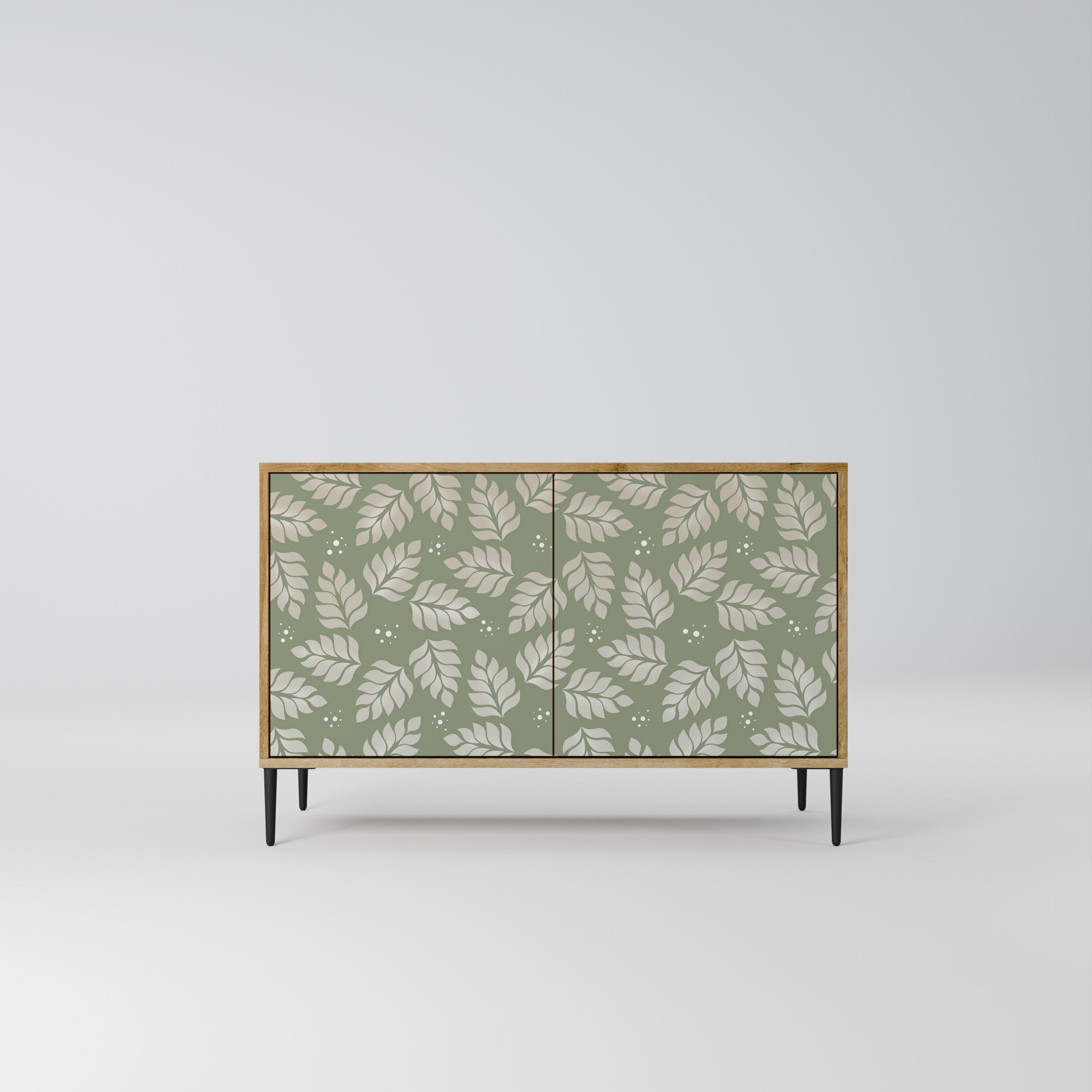 LEAVES ON GREEN 2-Door Sideboard in Oak Effect