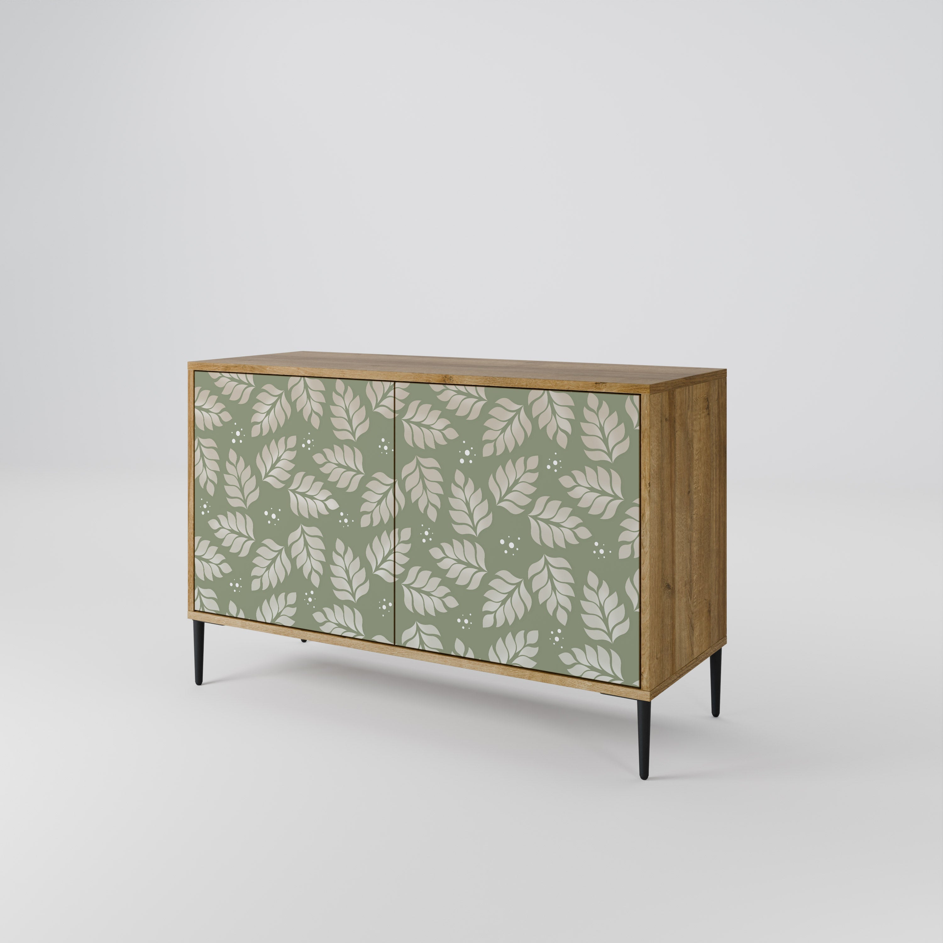 LEAVES ON GREEN 2-Door Sideboard in Oak Effect