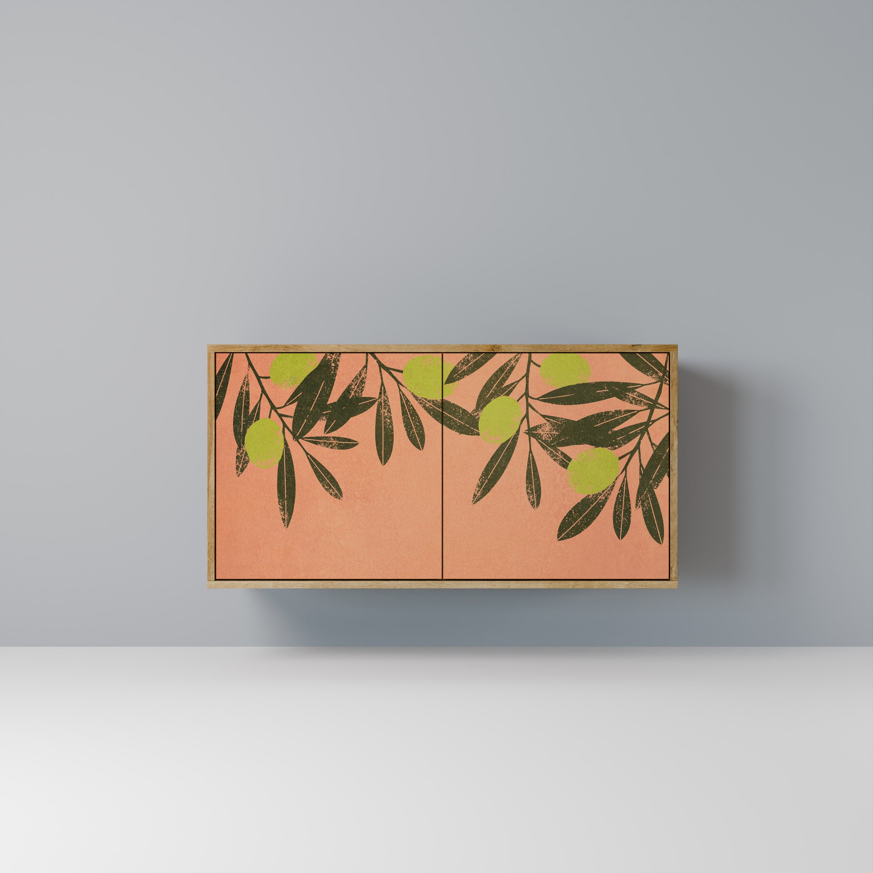 JUICY OLIVES 2-Door Sideboard in Oak Effect