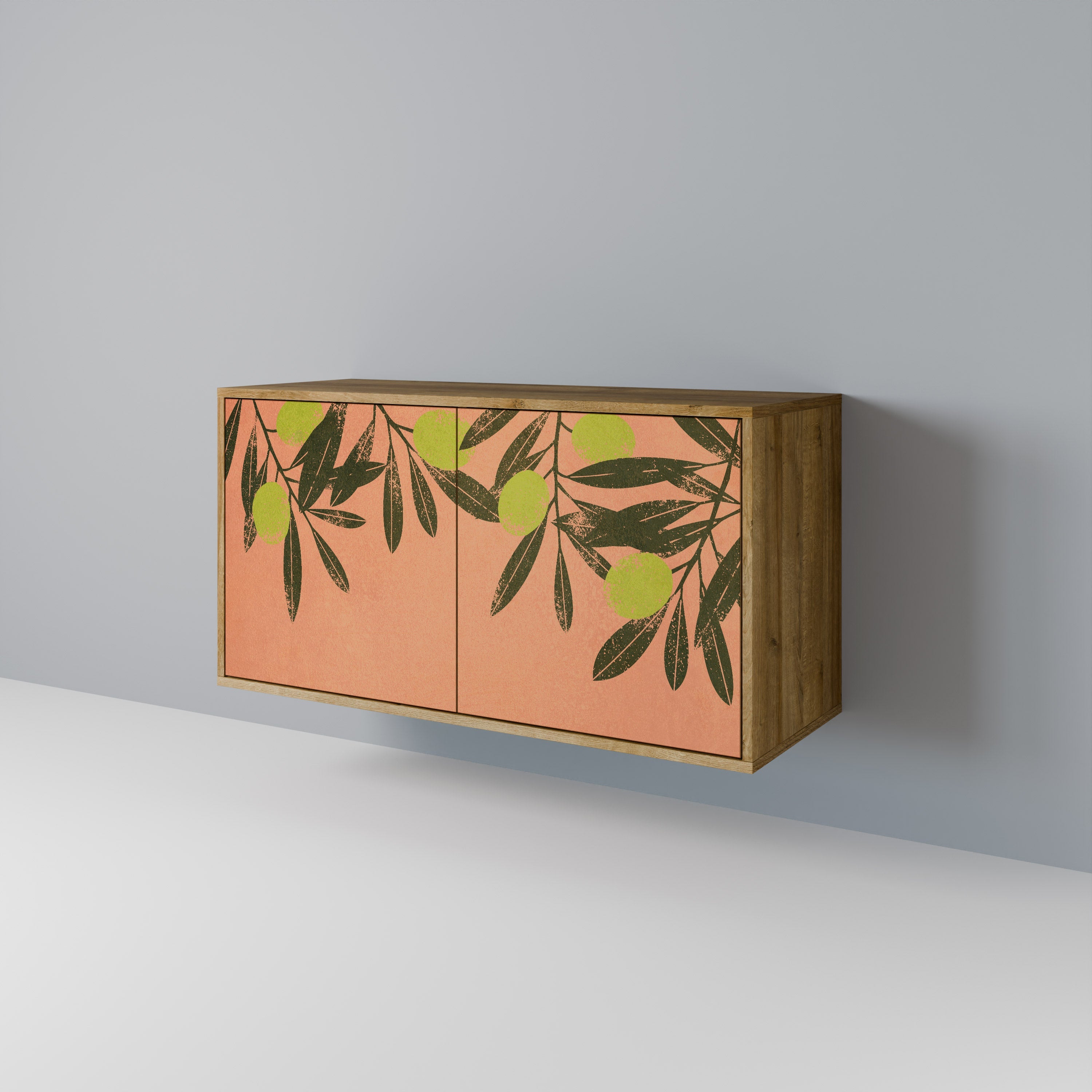 JUICY OLIVES 2-Door Sideboard in Oak Effect
