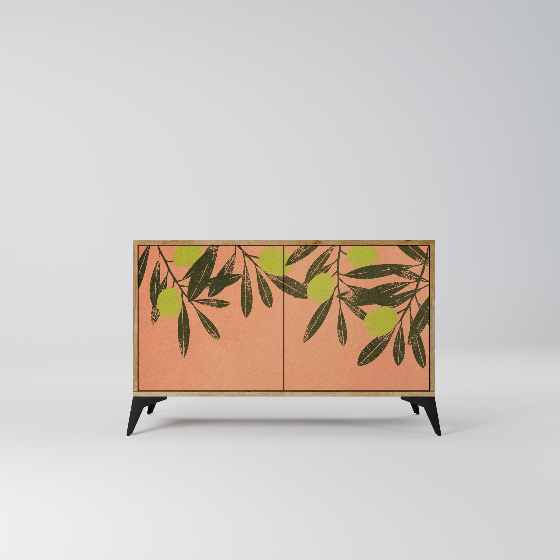 JUICY OLIVES 2-Door Sideboard in Oak Effect