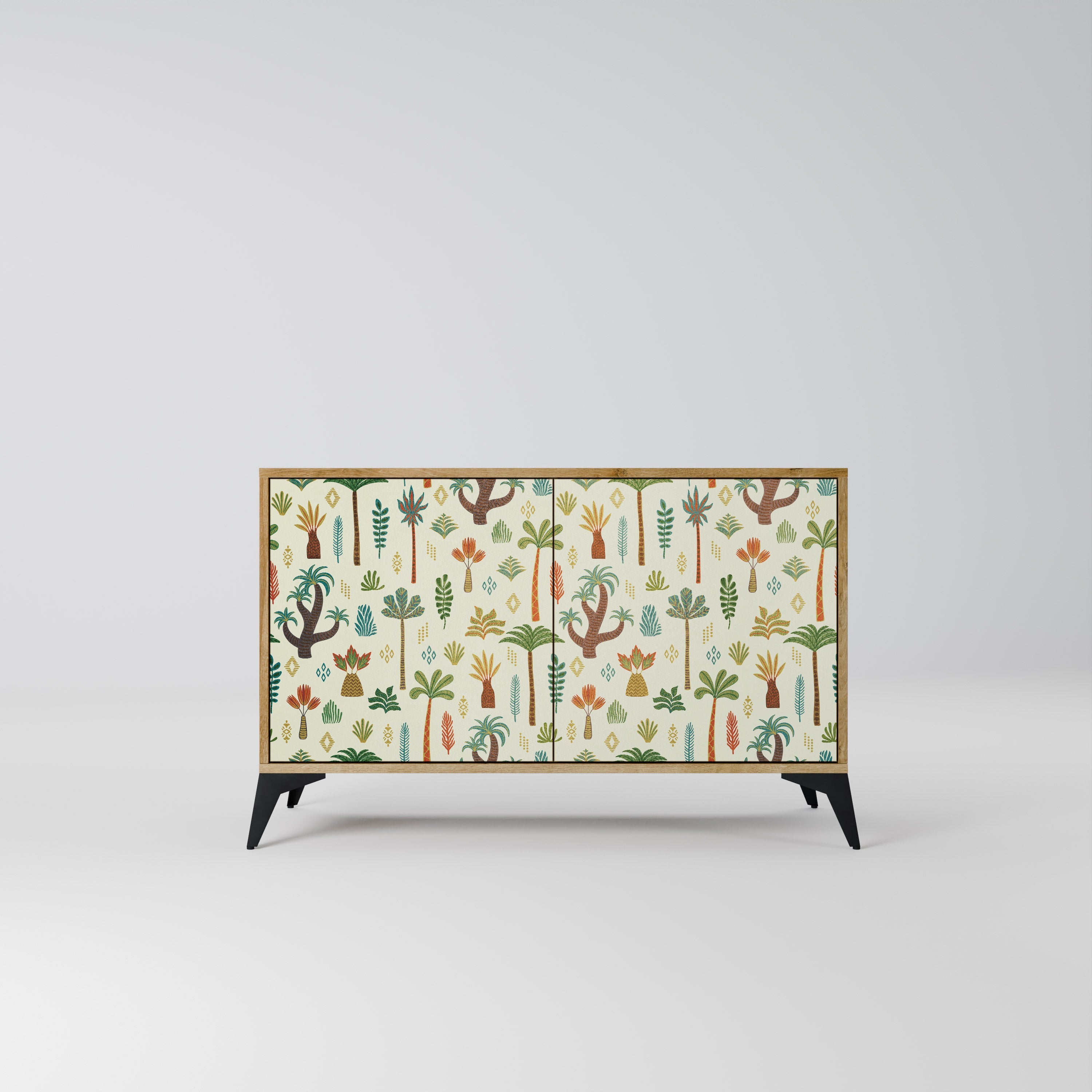 PALM SPRING 2-Door Sideboard in Oak Effect