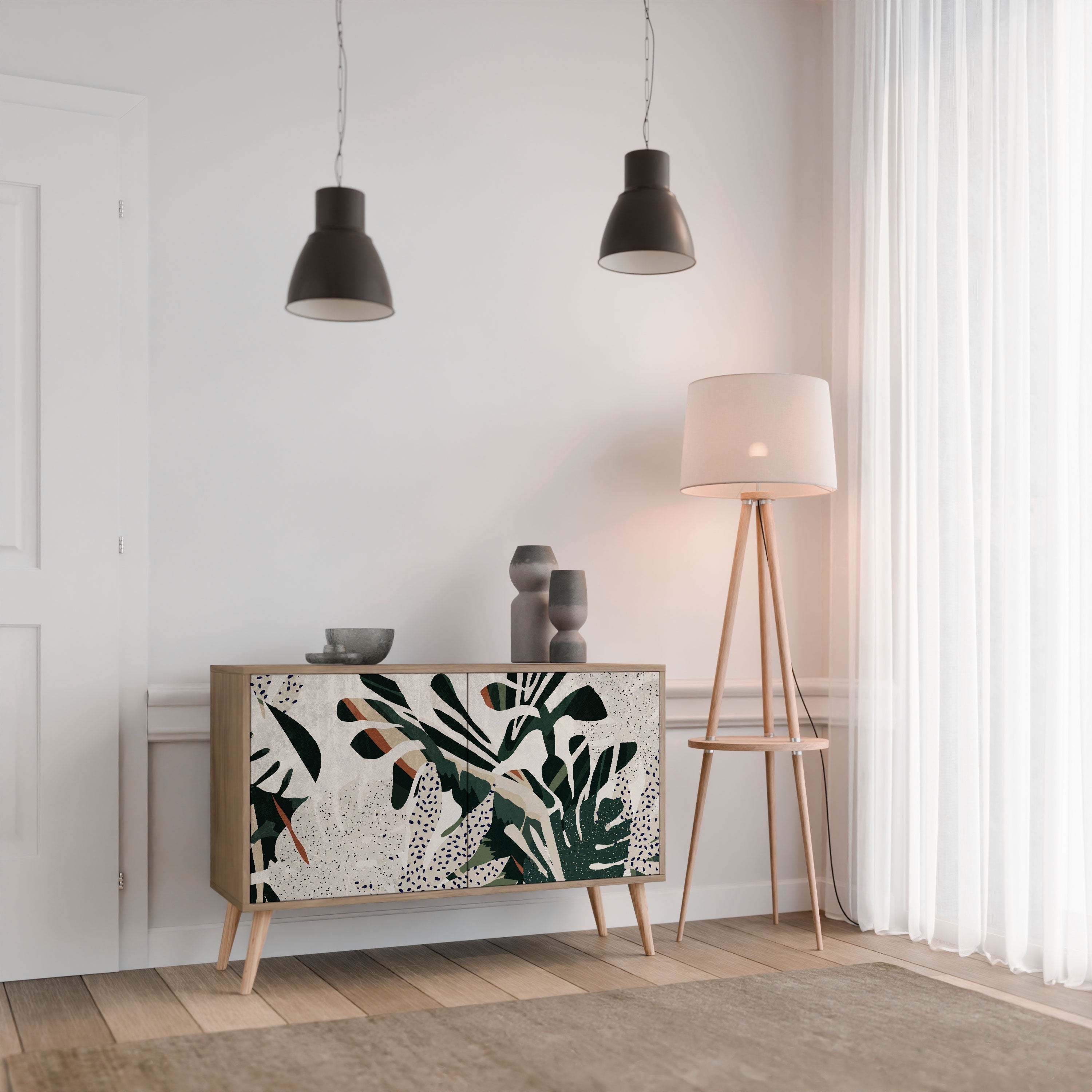 VERDURE FORMATION 2-Door Sideboard in Oak Effect