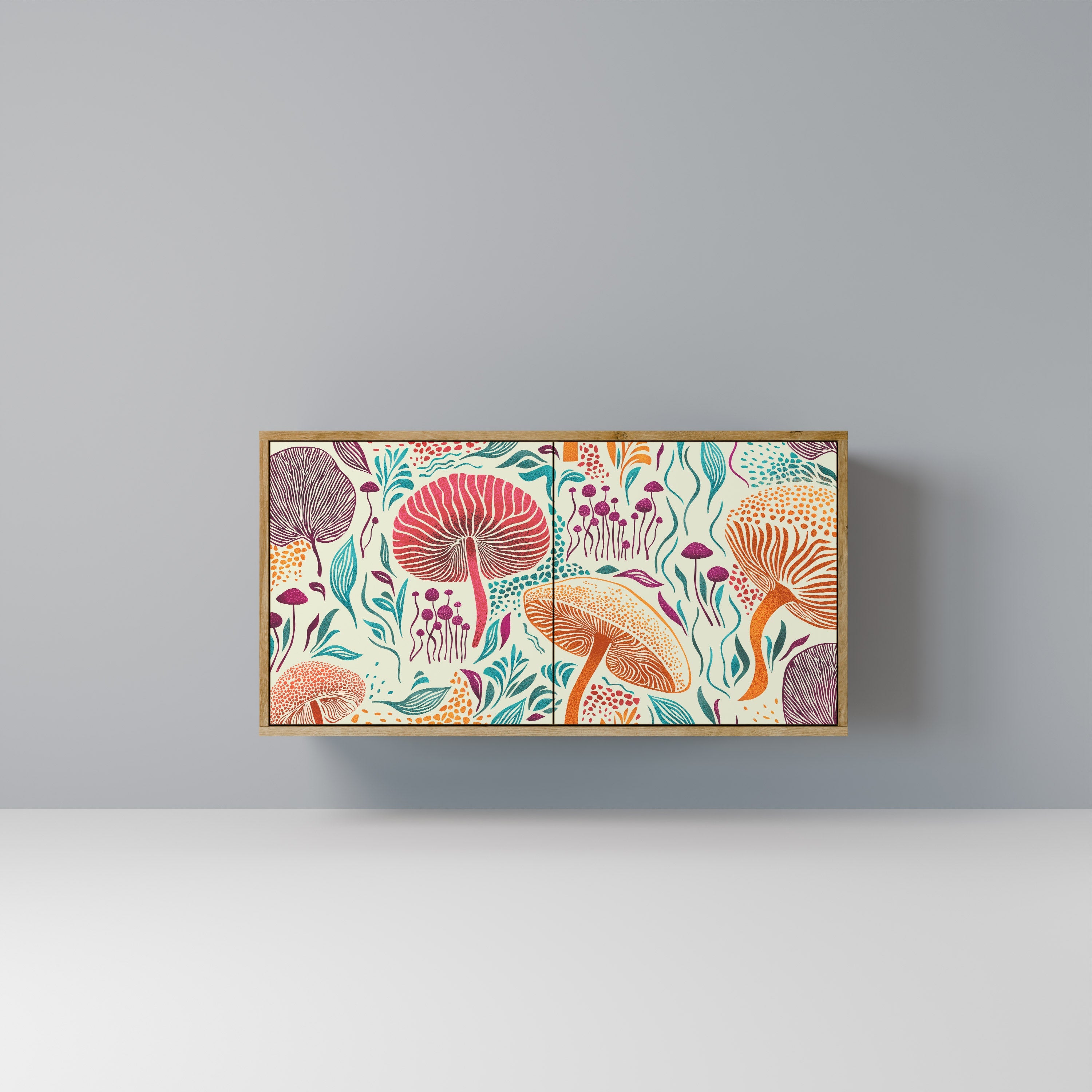 FUNGUS FANTASY 2-Door Sideboard in Oak Effect