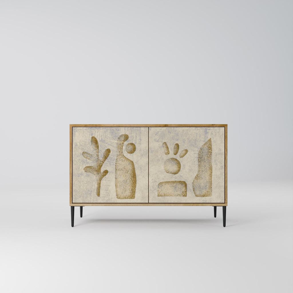 SAND SCULPTURES 2-Door Sideboard in Oak Effect