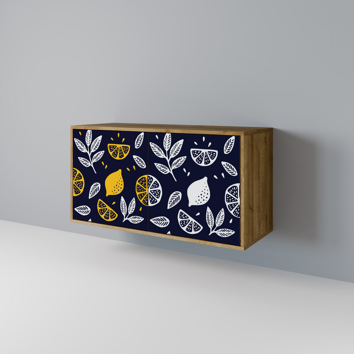 CITRUS BLACK AND WHITE 2-Door Sideboard