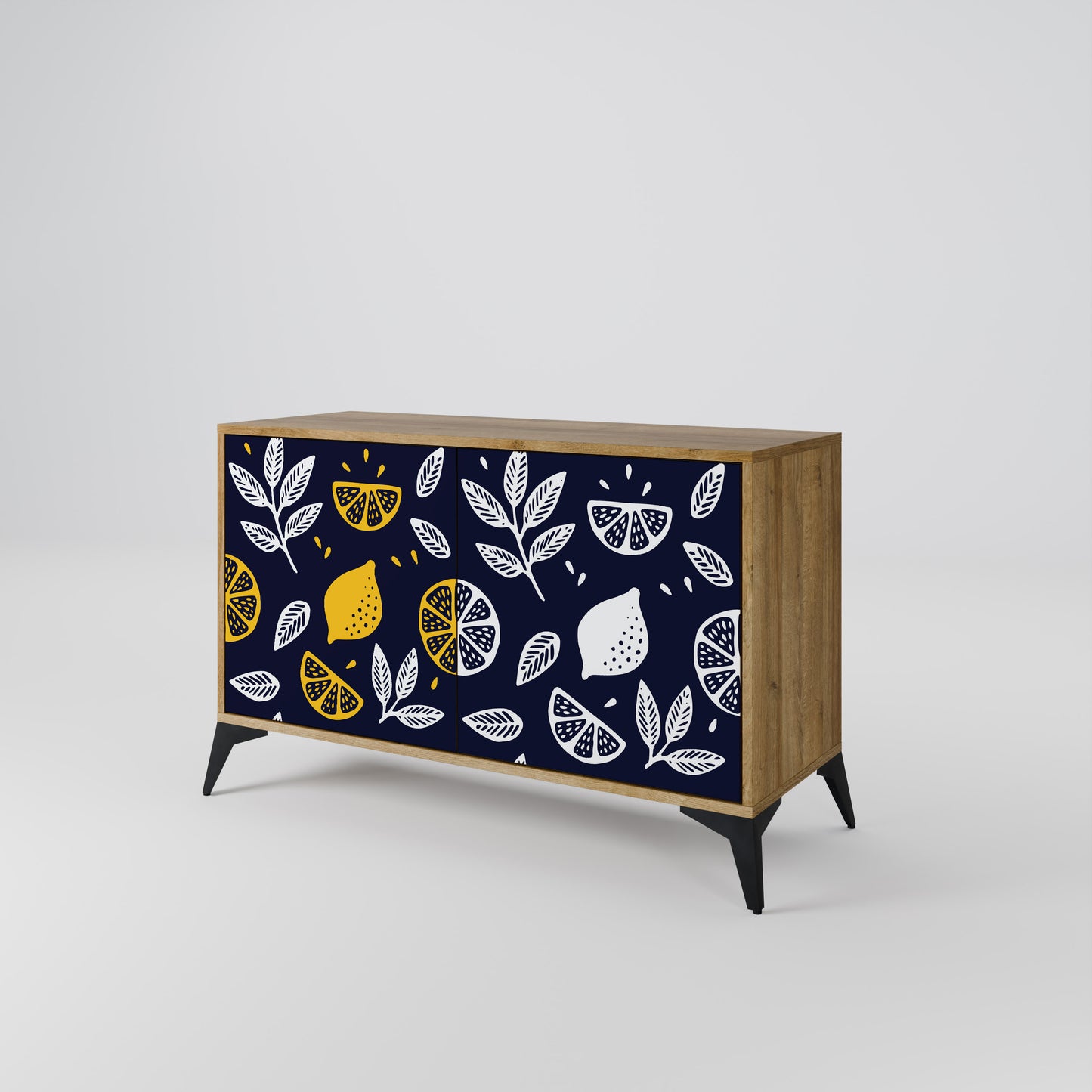 CITRUS BLACK AND WHITE 2-Door Sideboard