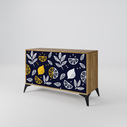 CITRUS BLACK AND WHITE 2-Door Sideboard