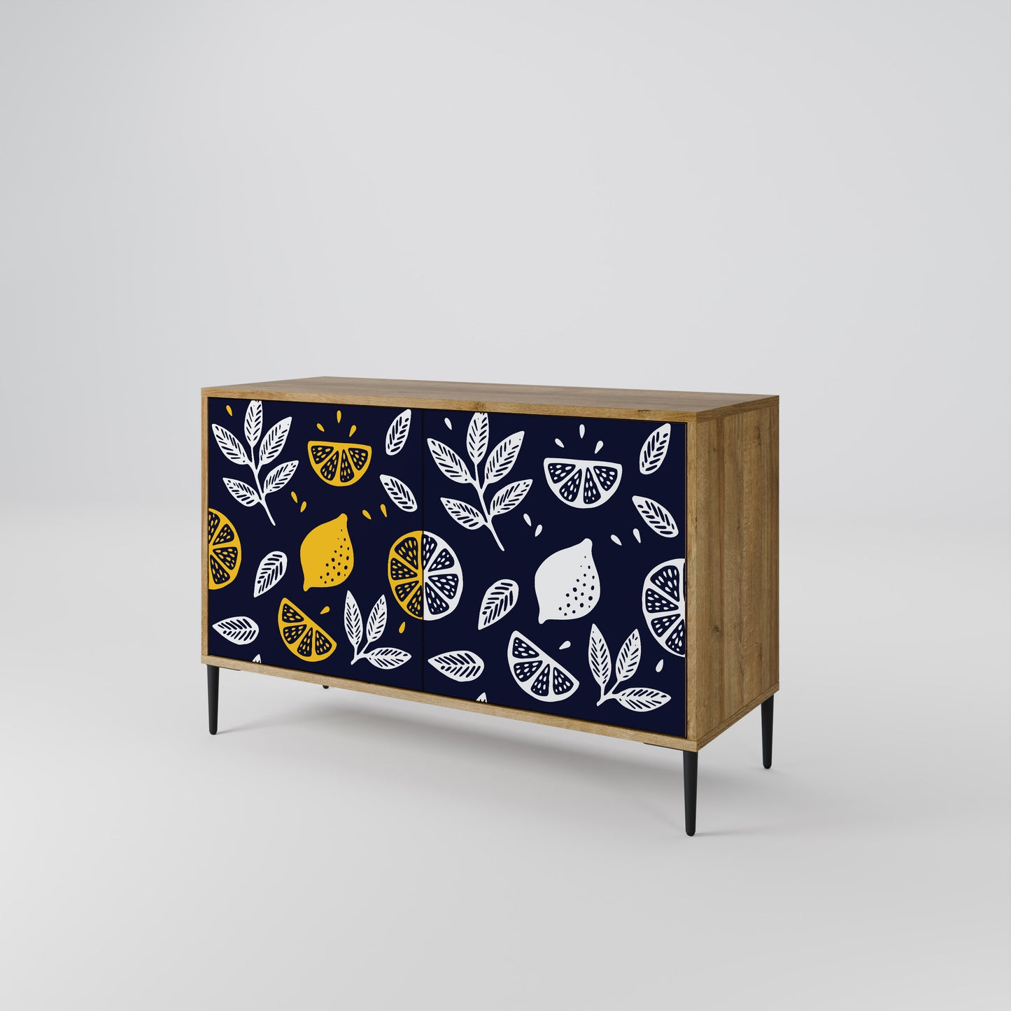 CITRUS BLACK AND WHITE 2-Door Sideboard