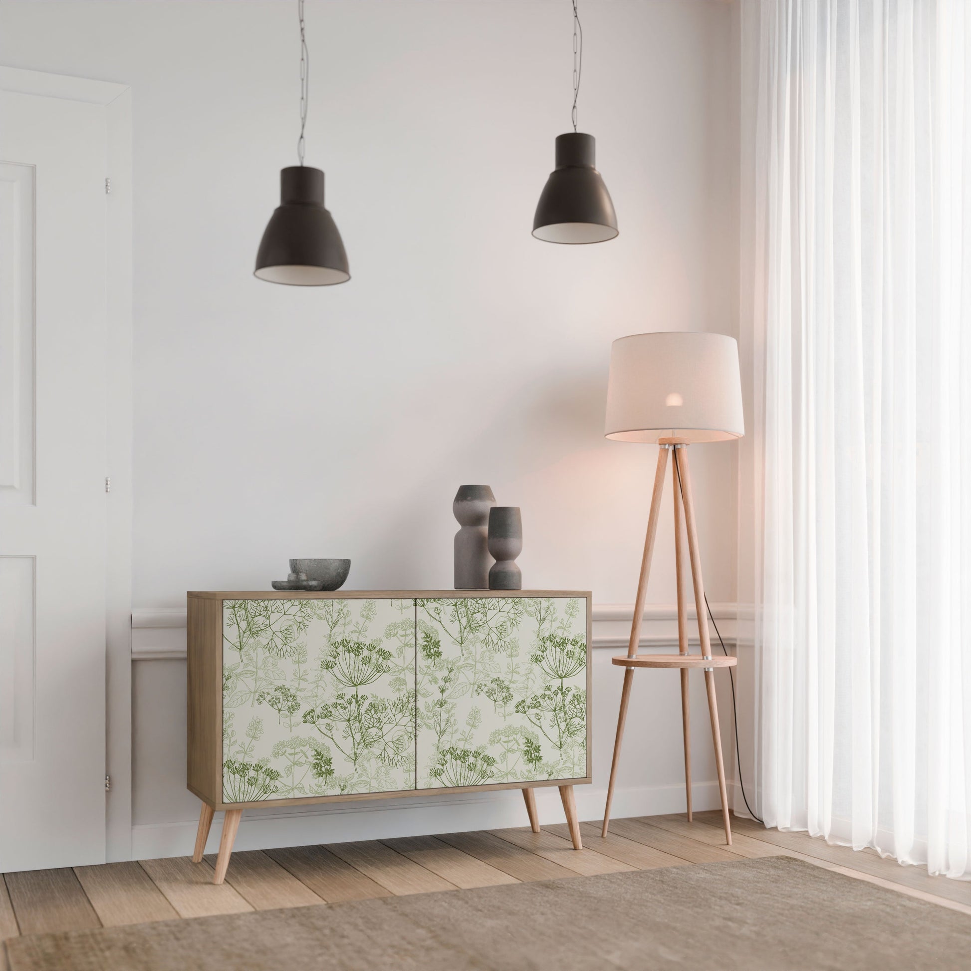 FENNEL BALDACHIN 2-Door Sideboard in Oak Effect