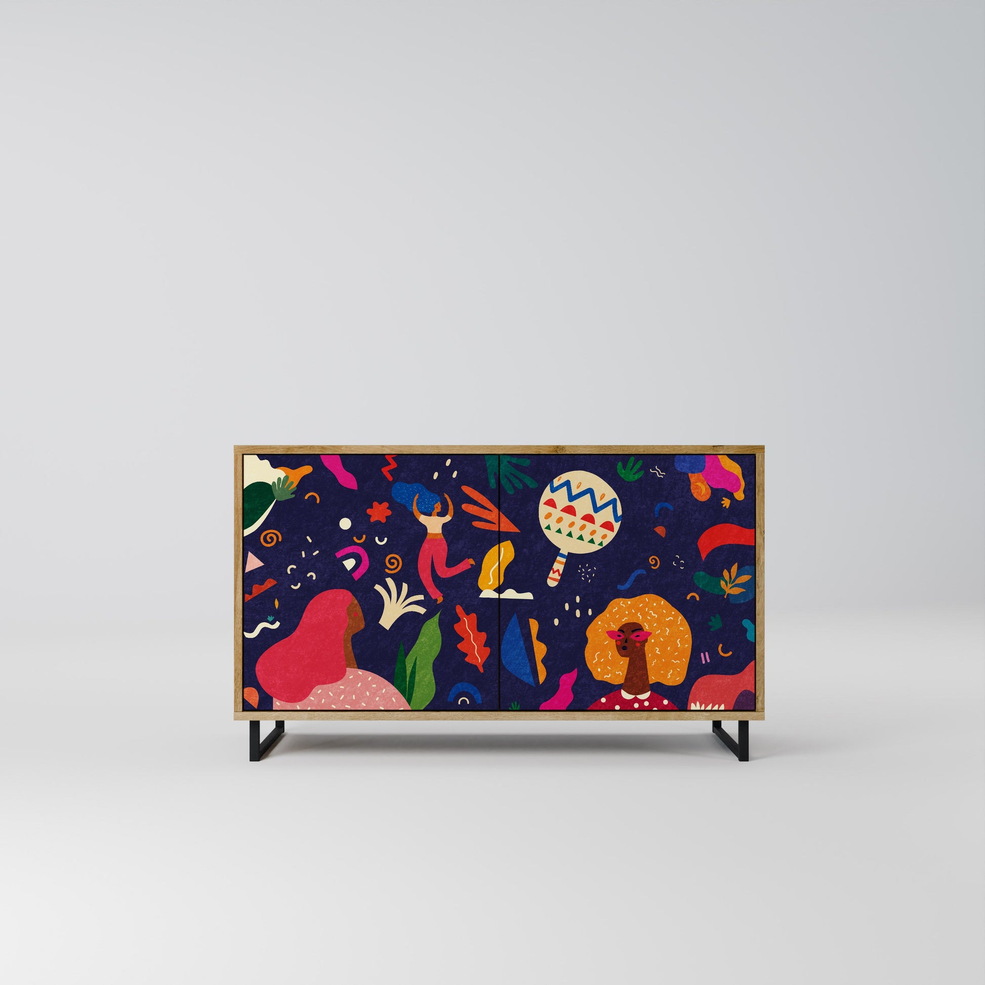 FESTIVE PLEASURES 2-Door Sideboard in Oak Effect
