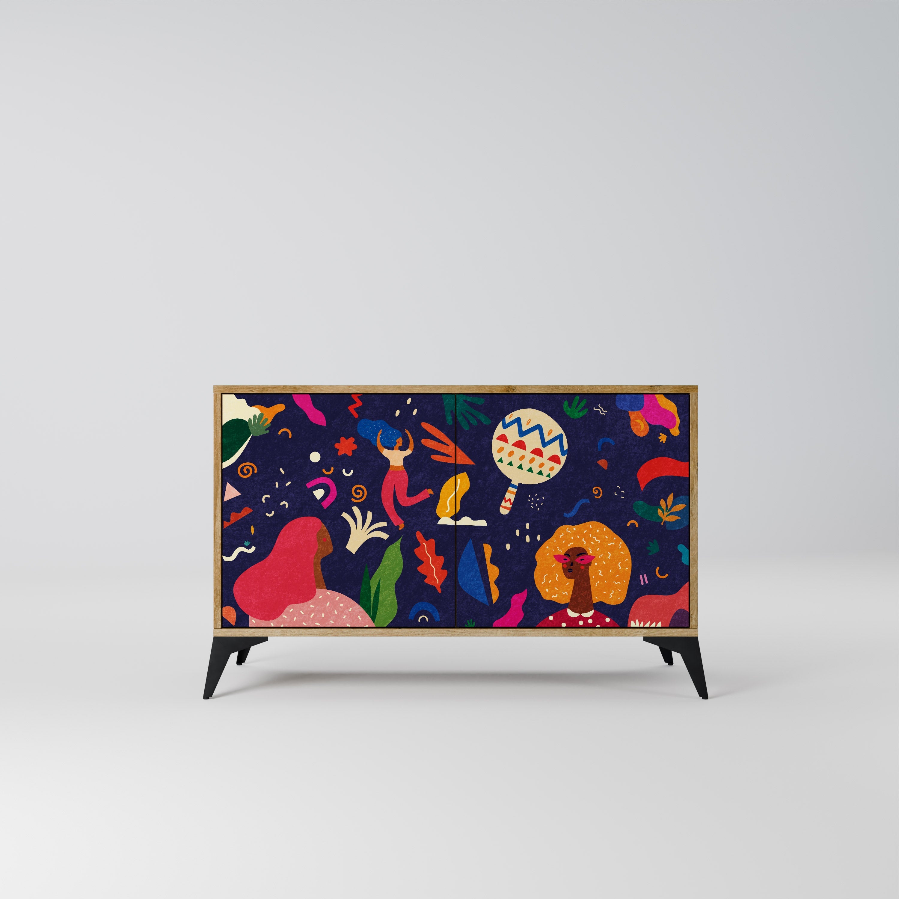 FESTIVE PLEASURES 2-Door Sideboard in Oak Effect