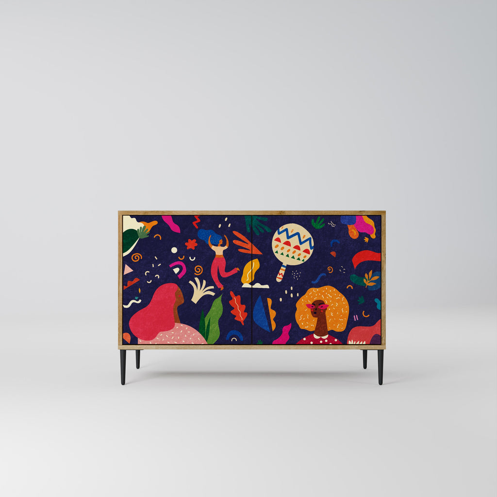 FESTIVE PLEASURES 2-Door Sideboard in Oak Effect