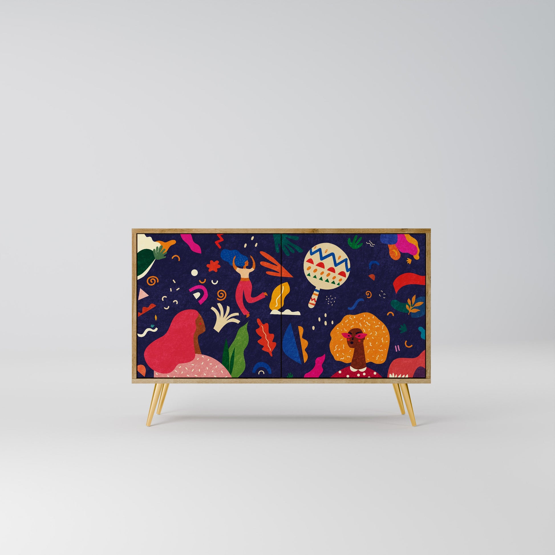 FESTIVE PLEASURES 2-Door Sideboard in Oak Effect