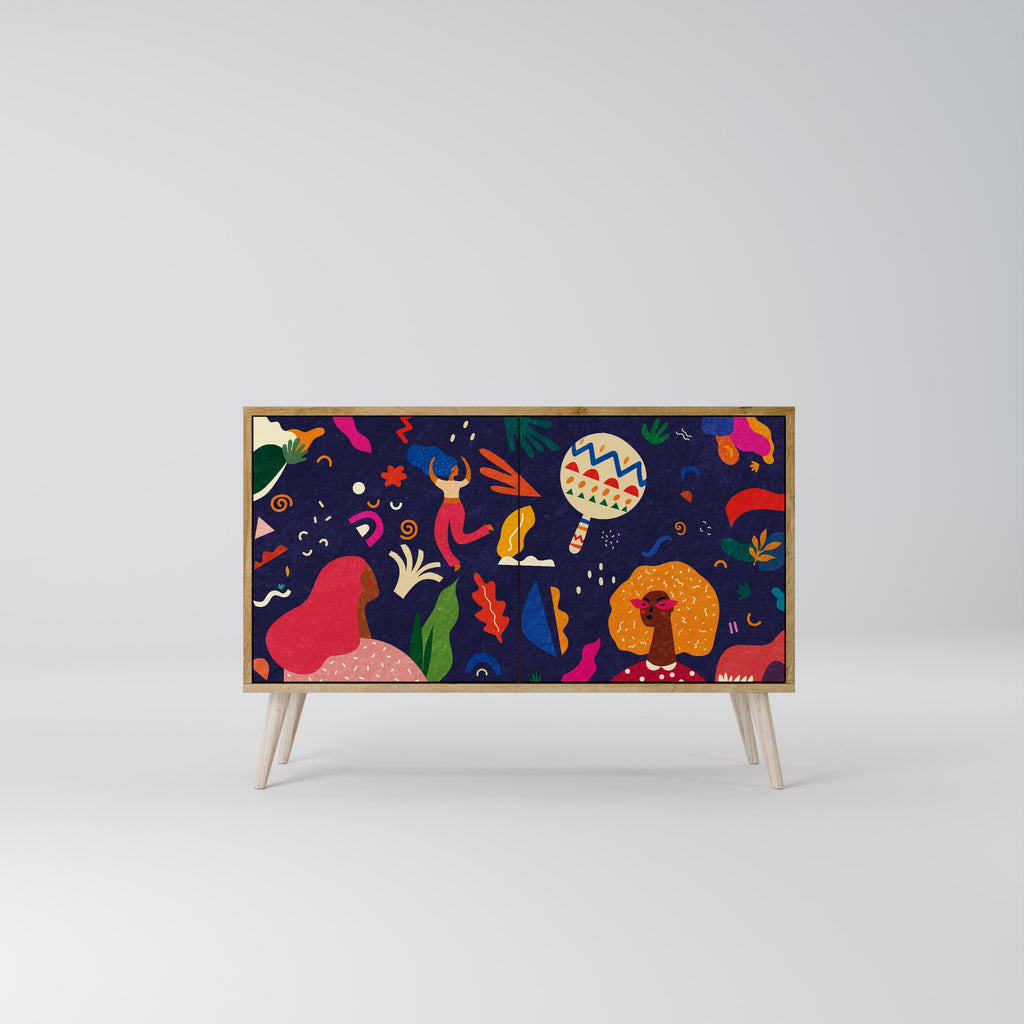 FESTIVE PLEASURES 2-Door Sideboard in Oak Effect