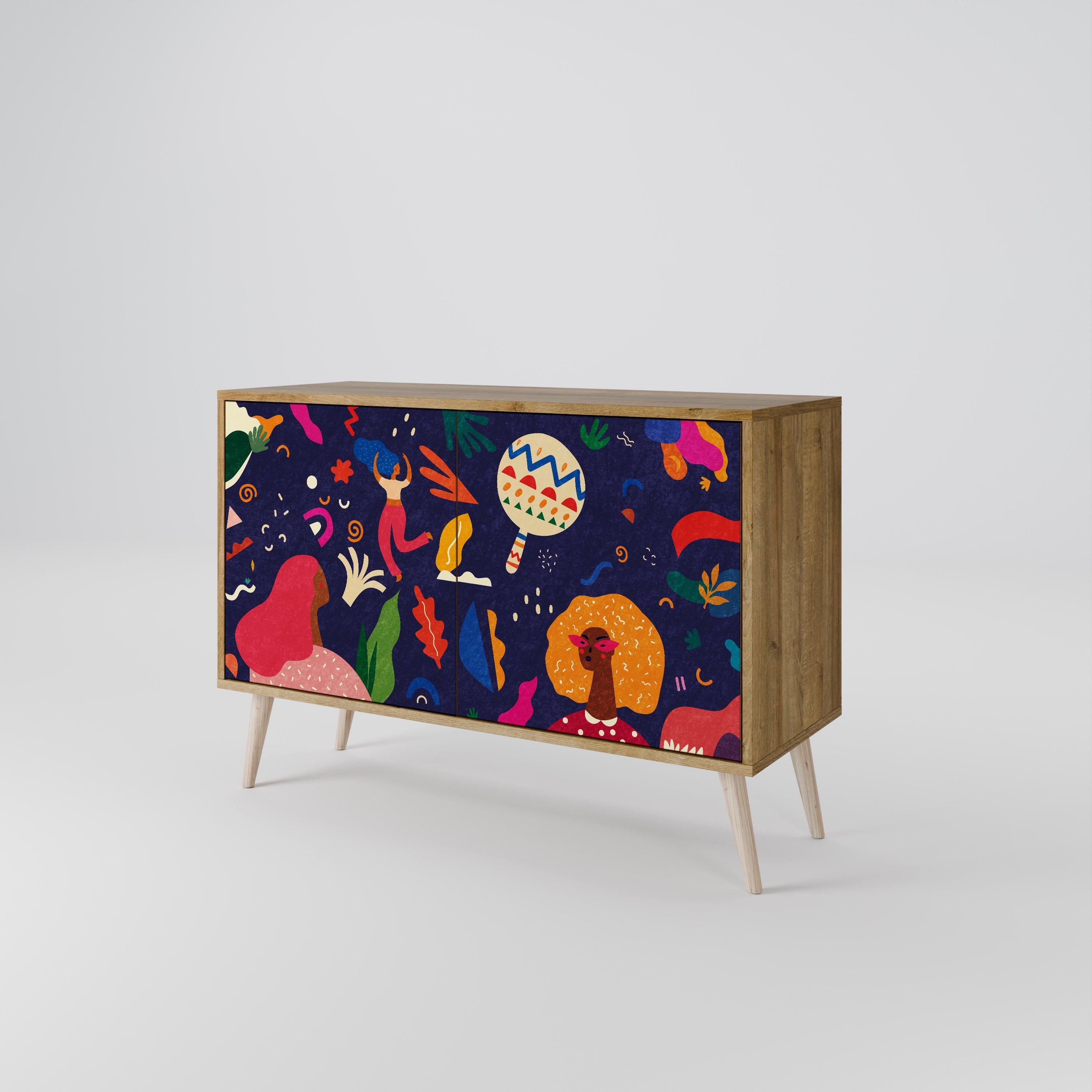 FESTIVE PLEASURES 2-Door Sideboard in Oak Effect