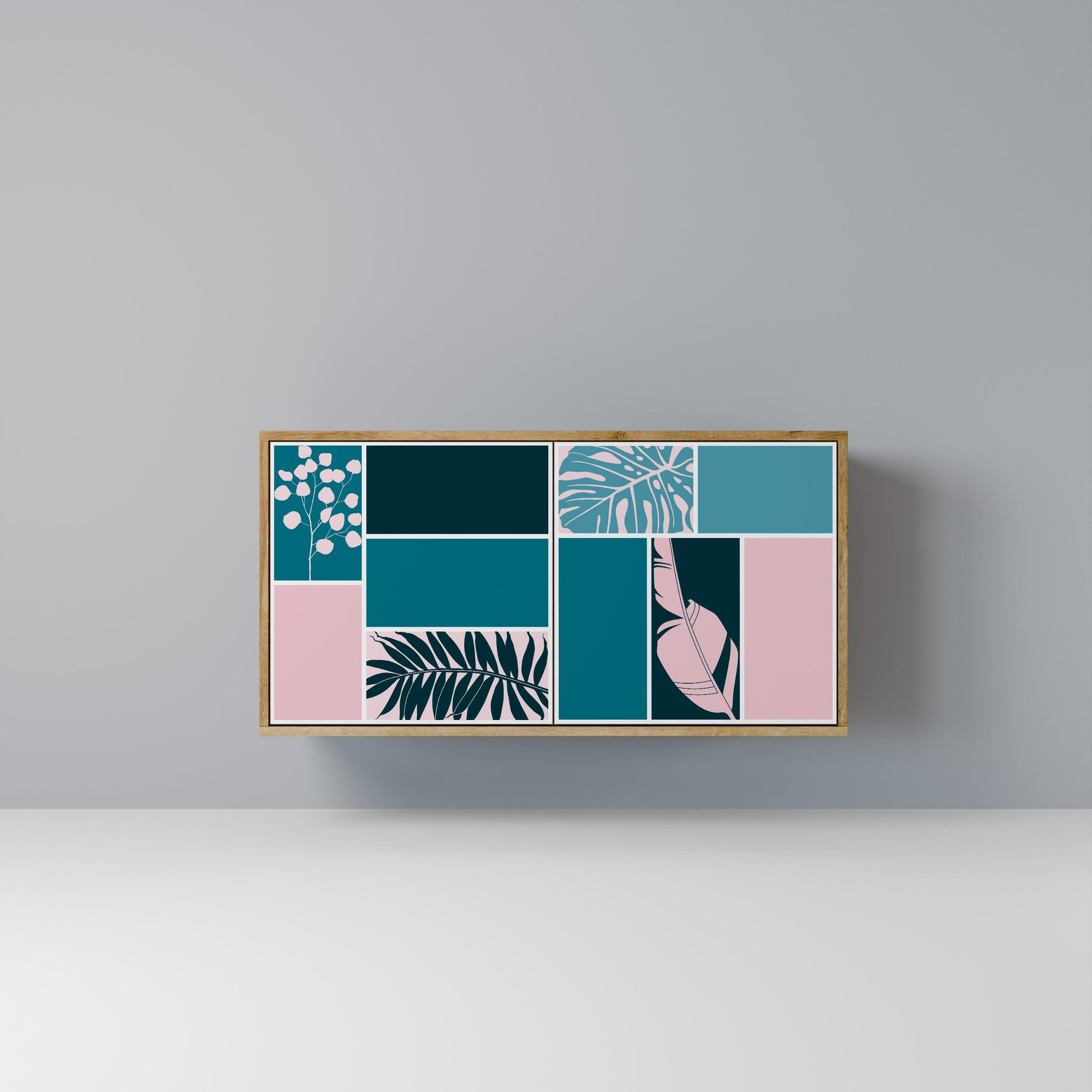 COMBINATION OF SHAPES 2-Door Sideboard in Oak Effect