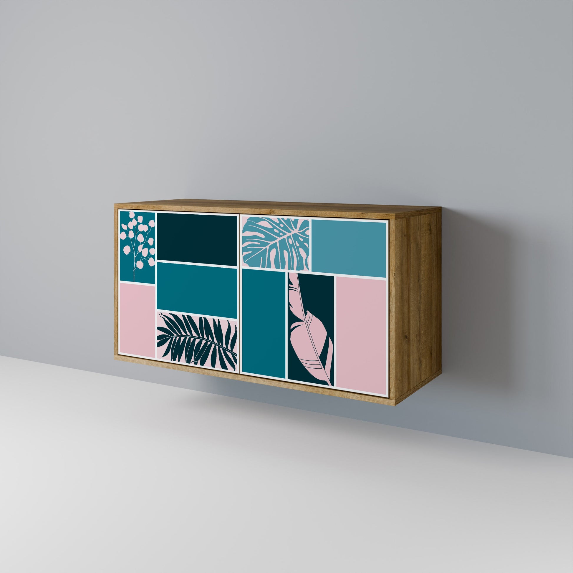 COMBINATION OF SHAPES 2-Door Sideboard in Oak Effect