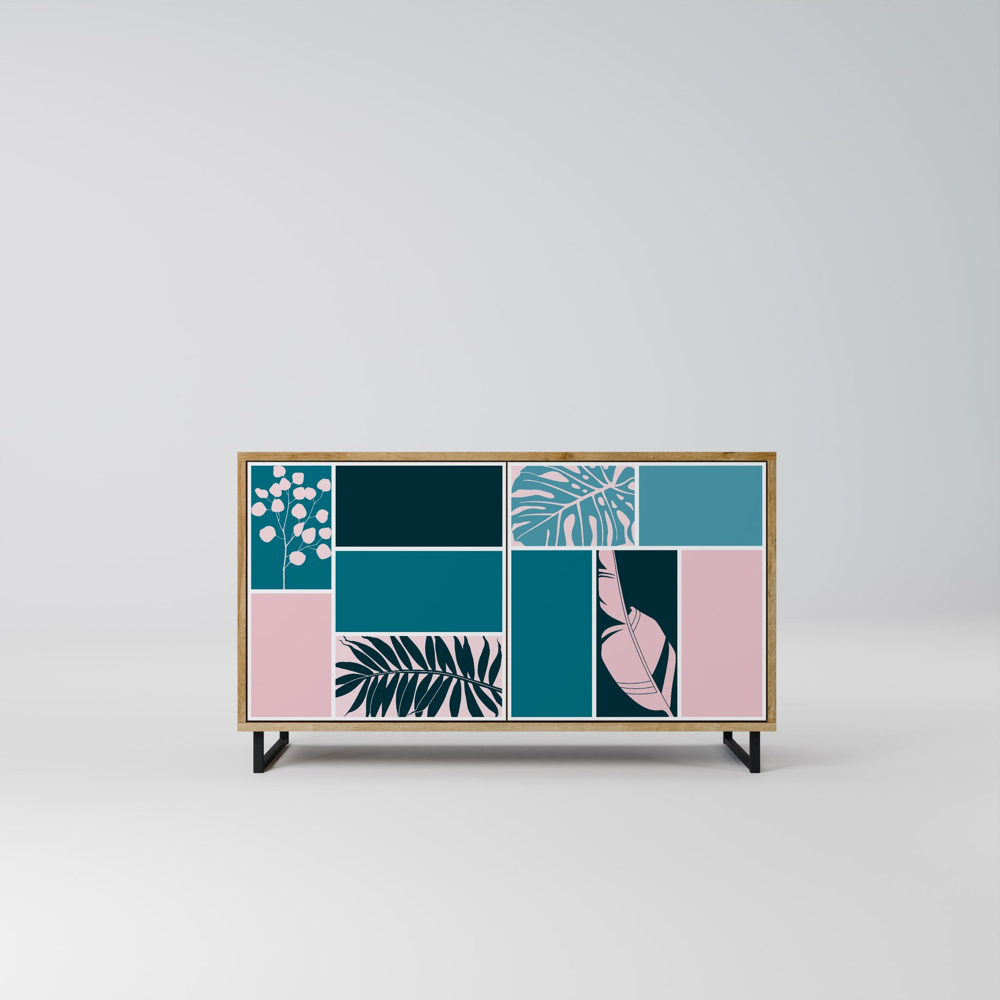 COMBINATION OF SHAPES 2-Door Sideboard in Oak Effect
