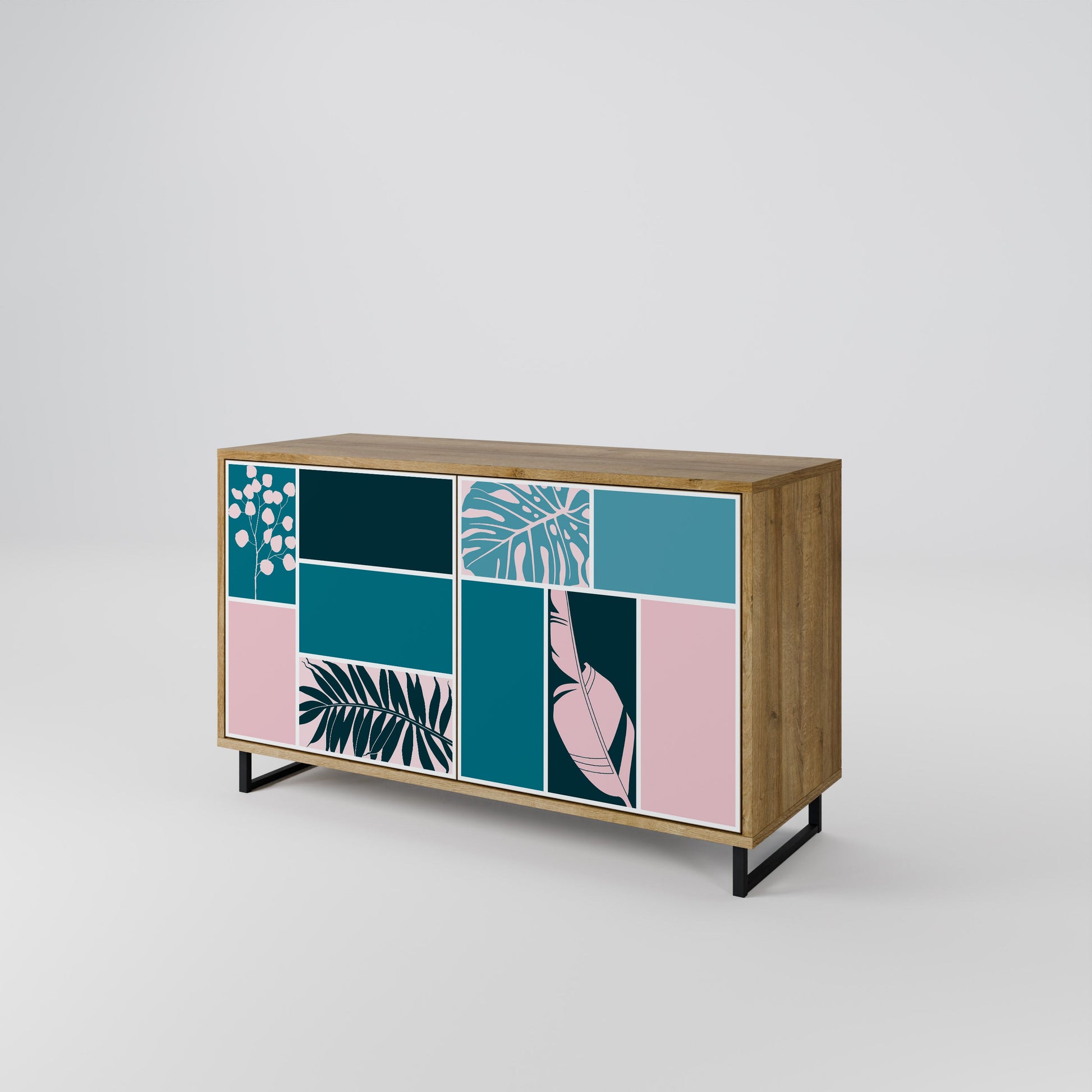 COMBINATION OF SHAPES 2-Door Sideboard in Oak Effect