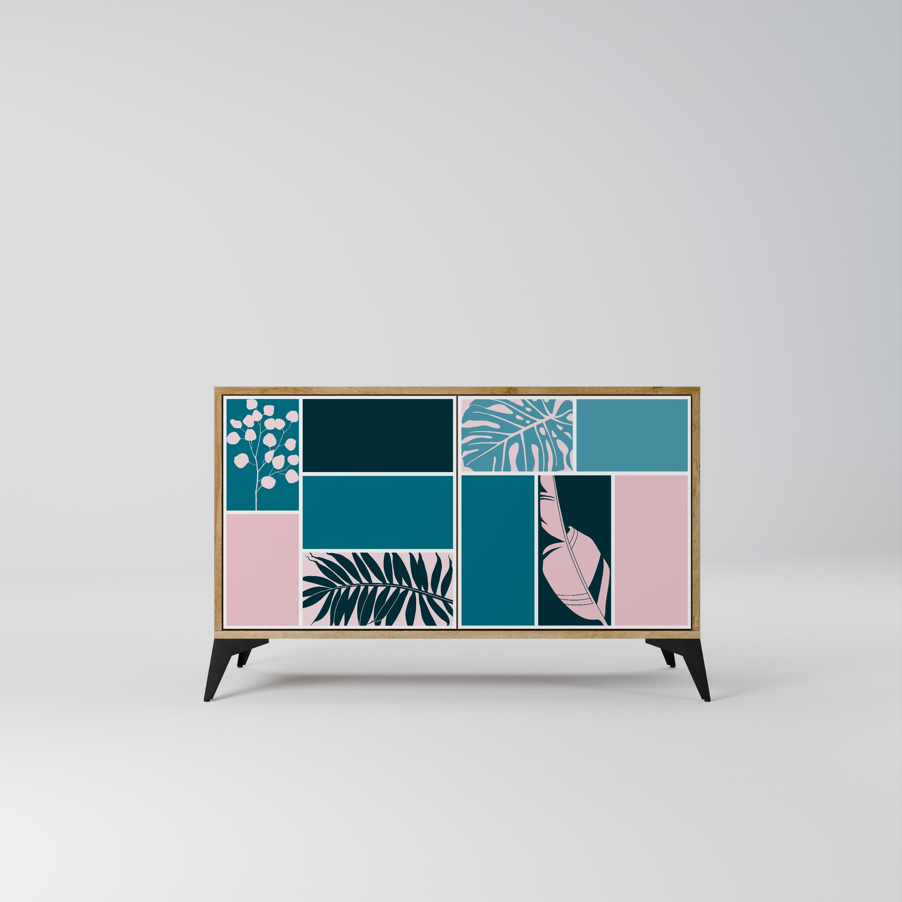 COMBINATION OF SHAPES 2-Door Sideboard in Oak Effect