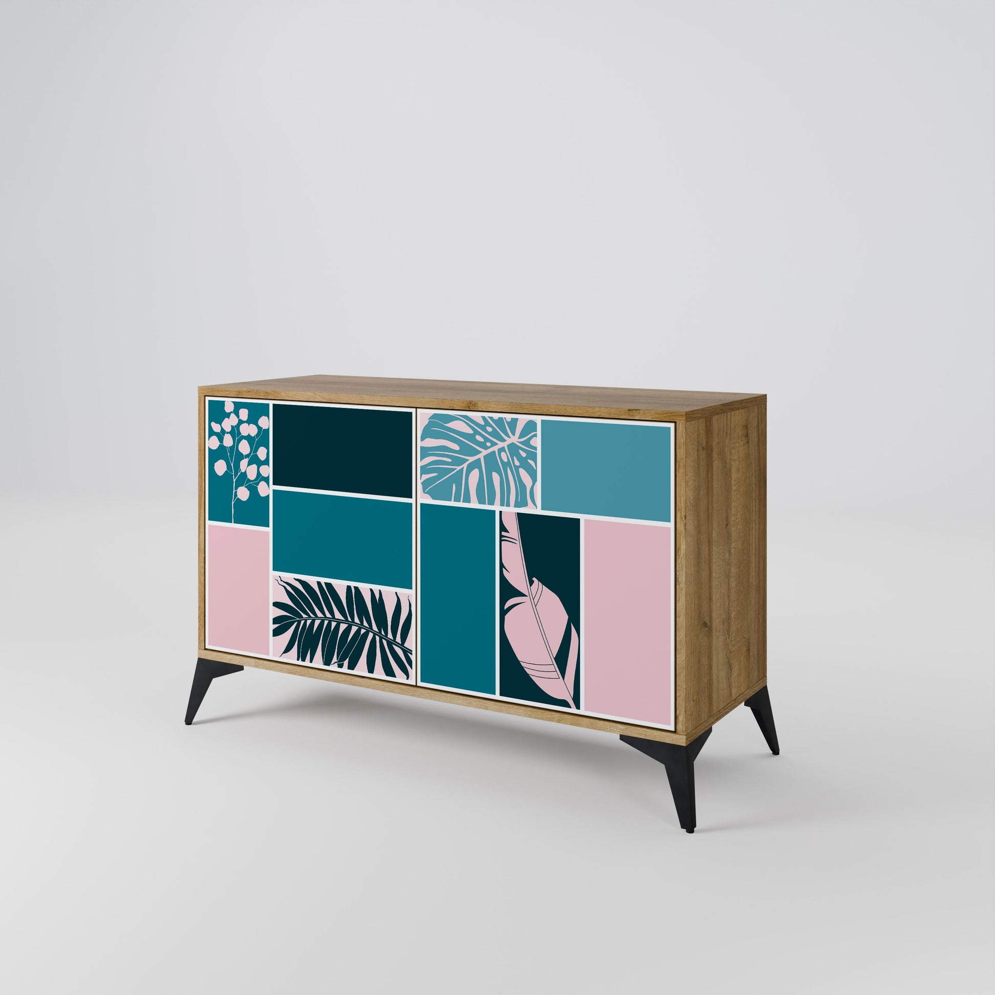 COMBINATION OF SHAPES 2-Door Sideboard in Oak Effect