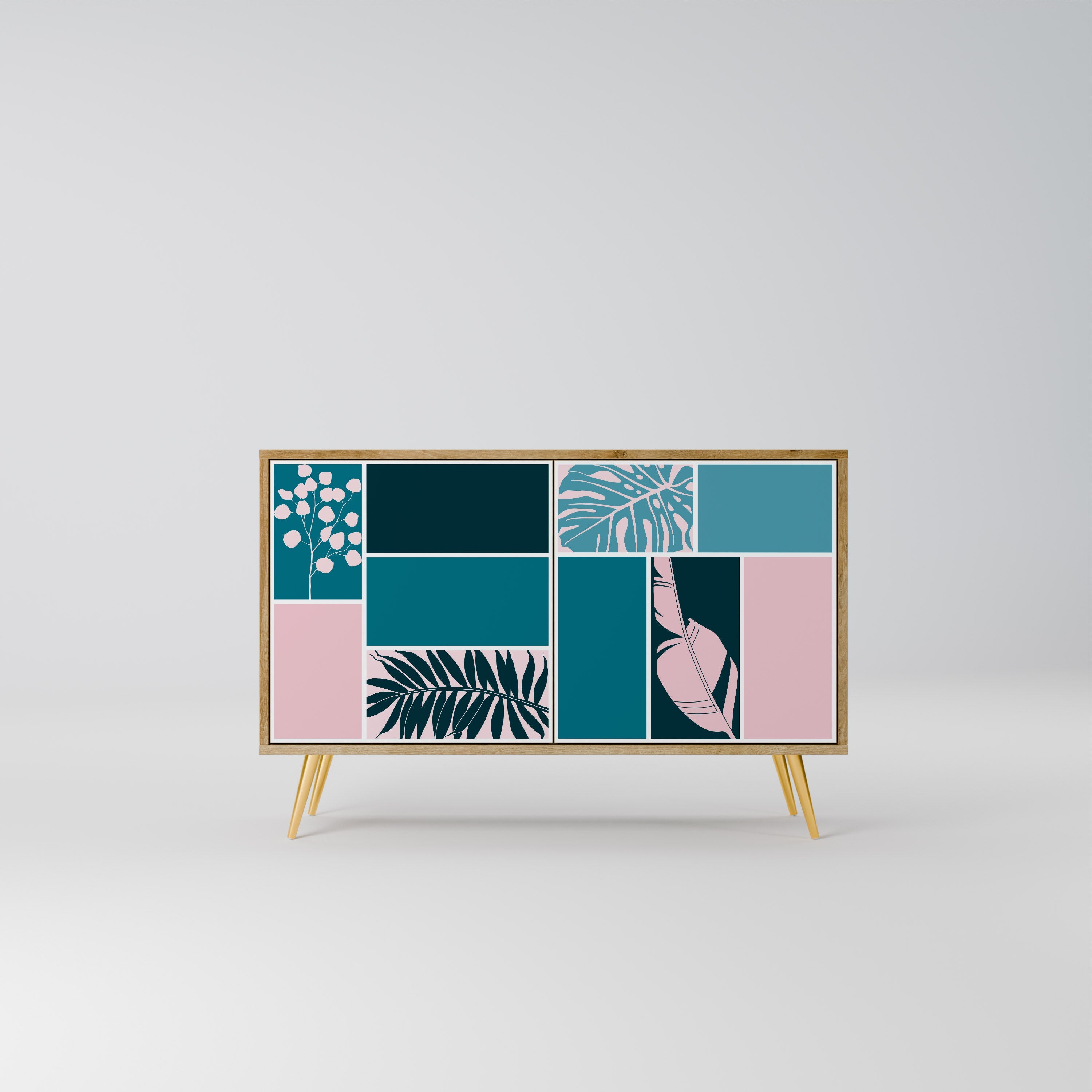 COMBINATION OF SHAPES 2-Door Sideboard in Oak Effect