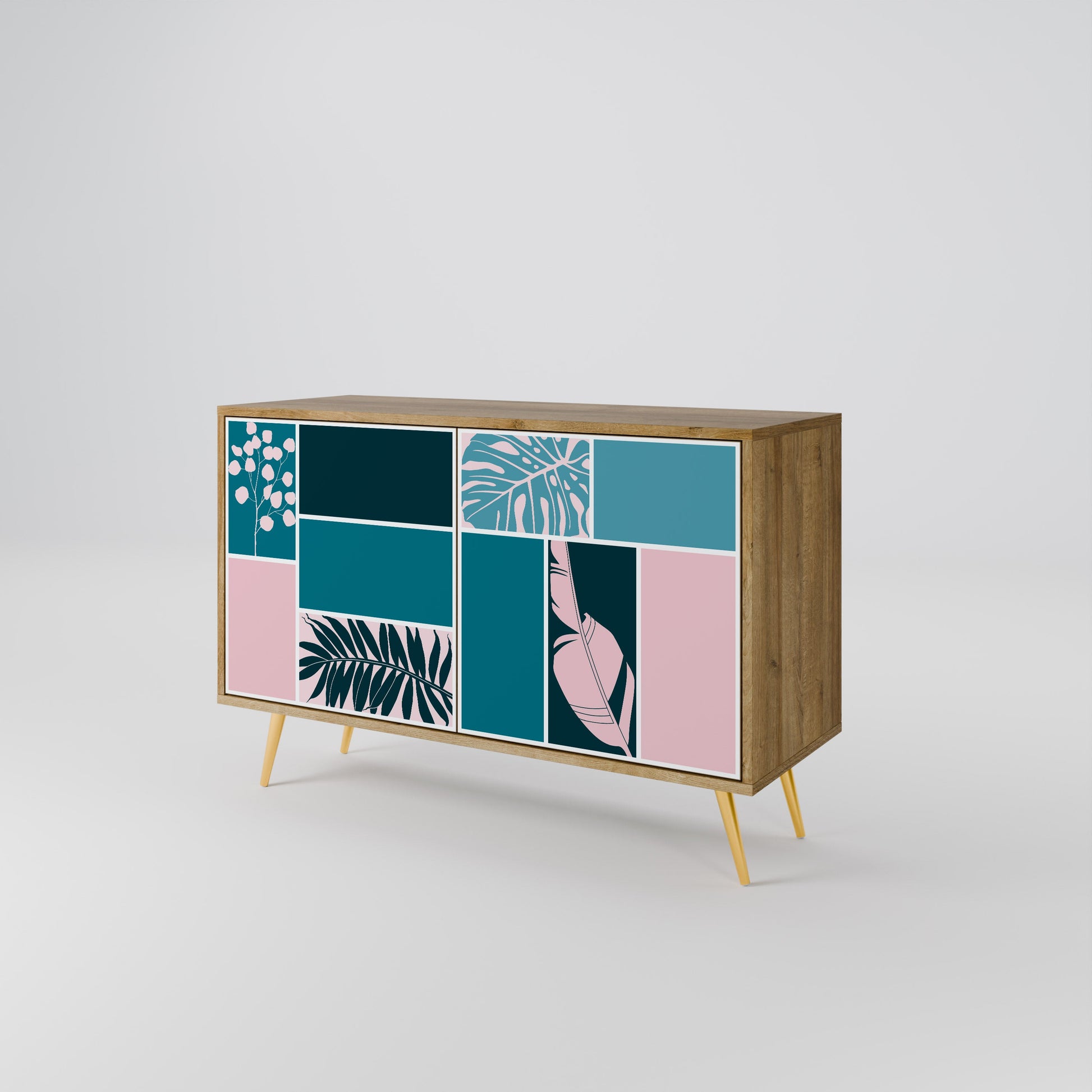 COMBINATION OF SHAPES 2-Door Sideboard in Oak Effect