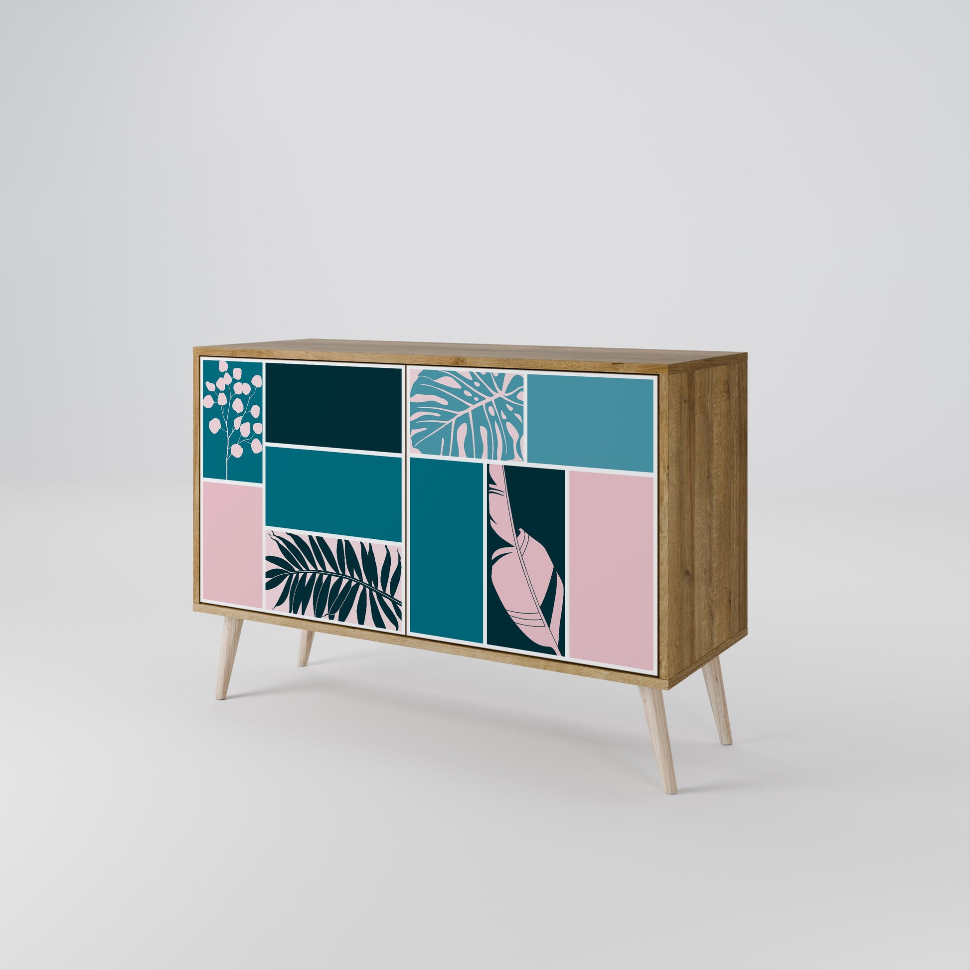COMBINATION OF SHAPES 2-Door Sideboard in Oak Effect