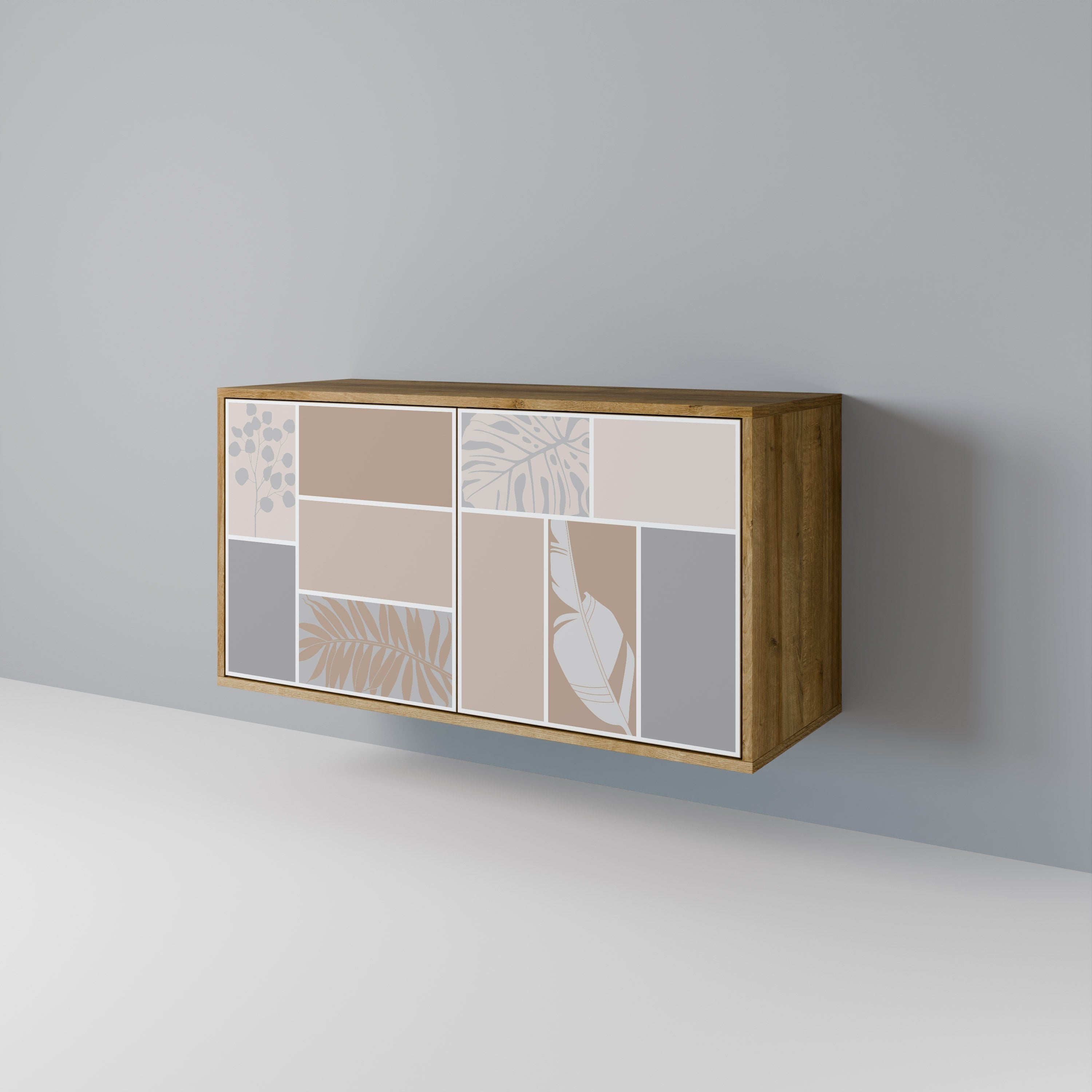 TROPICAL SHAPES 2-Door Sideboard in Oak Effect