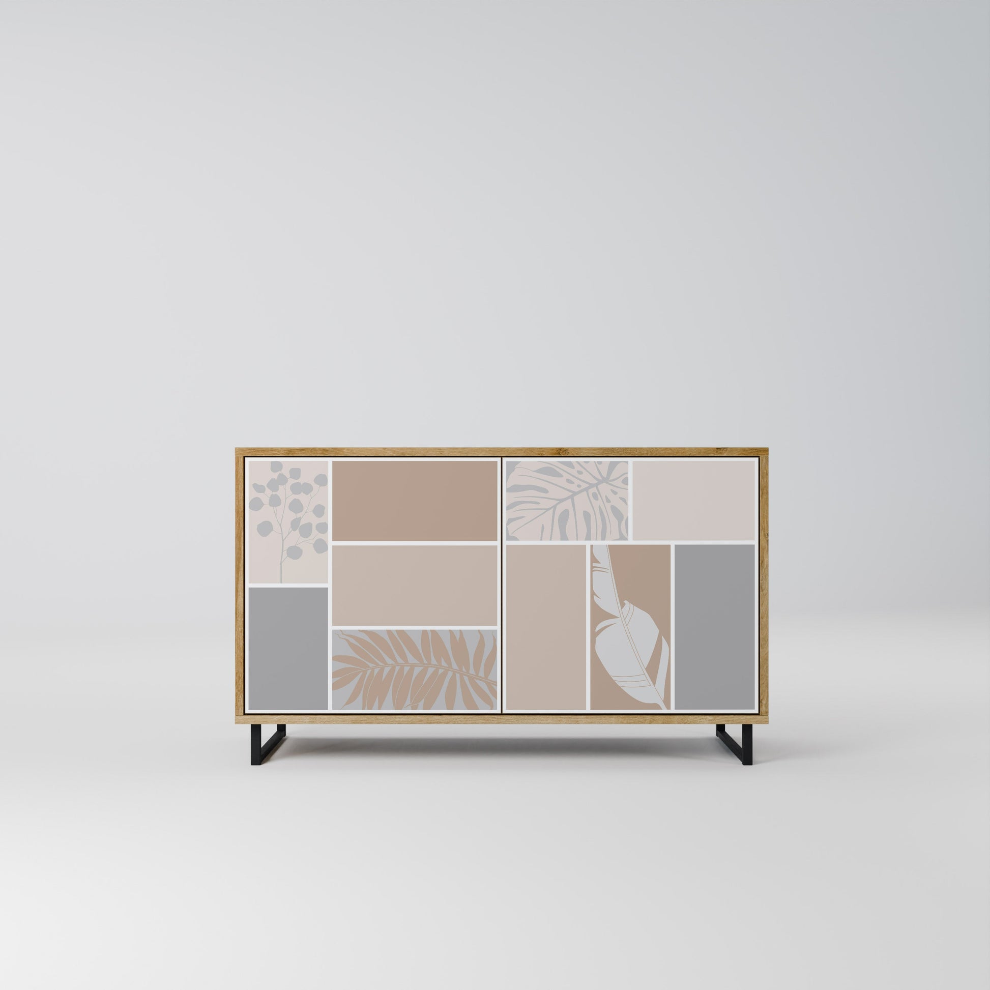 TROPICAL SHAPES 2-Door Sideboard in Oak Effect