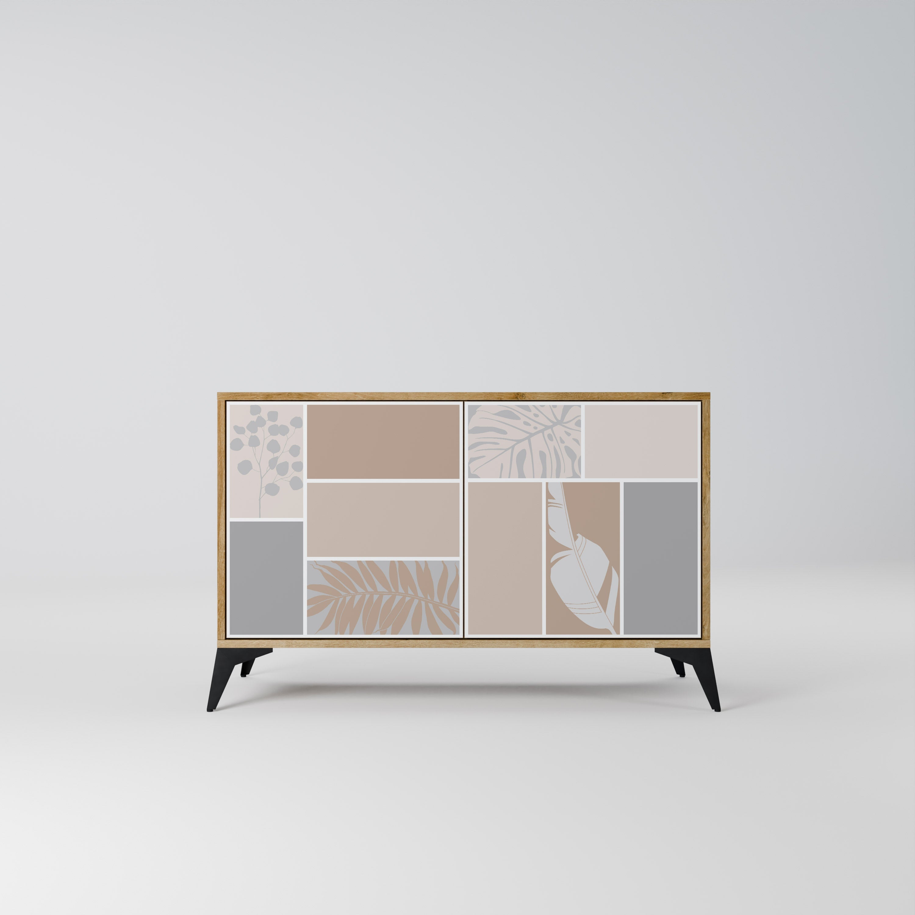 TROPICAL SHAPES 2-Door Sideboard in Oak Effect