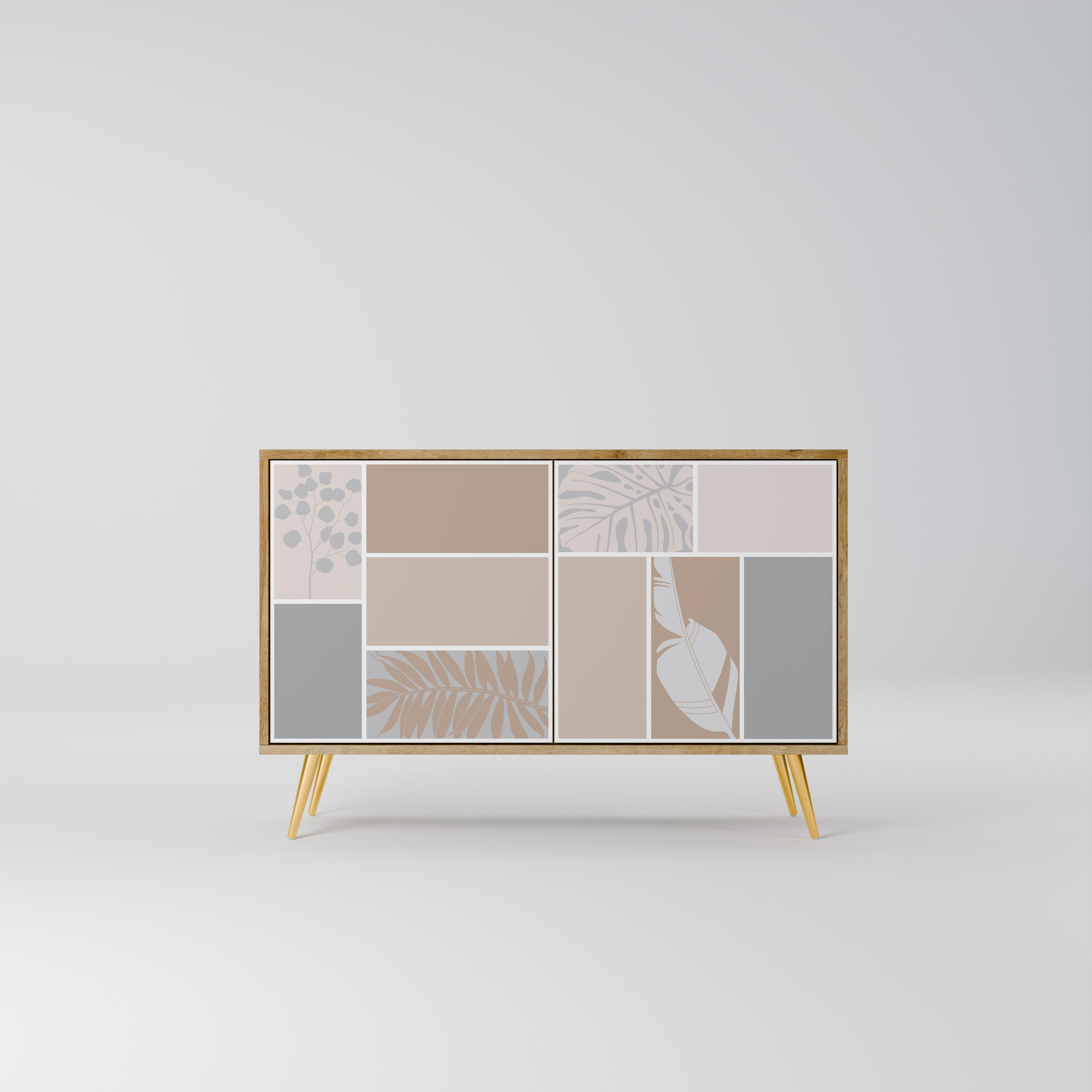 TROPICAL SHAPES 2-Door Sideboard in Oak Effect