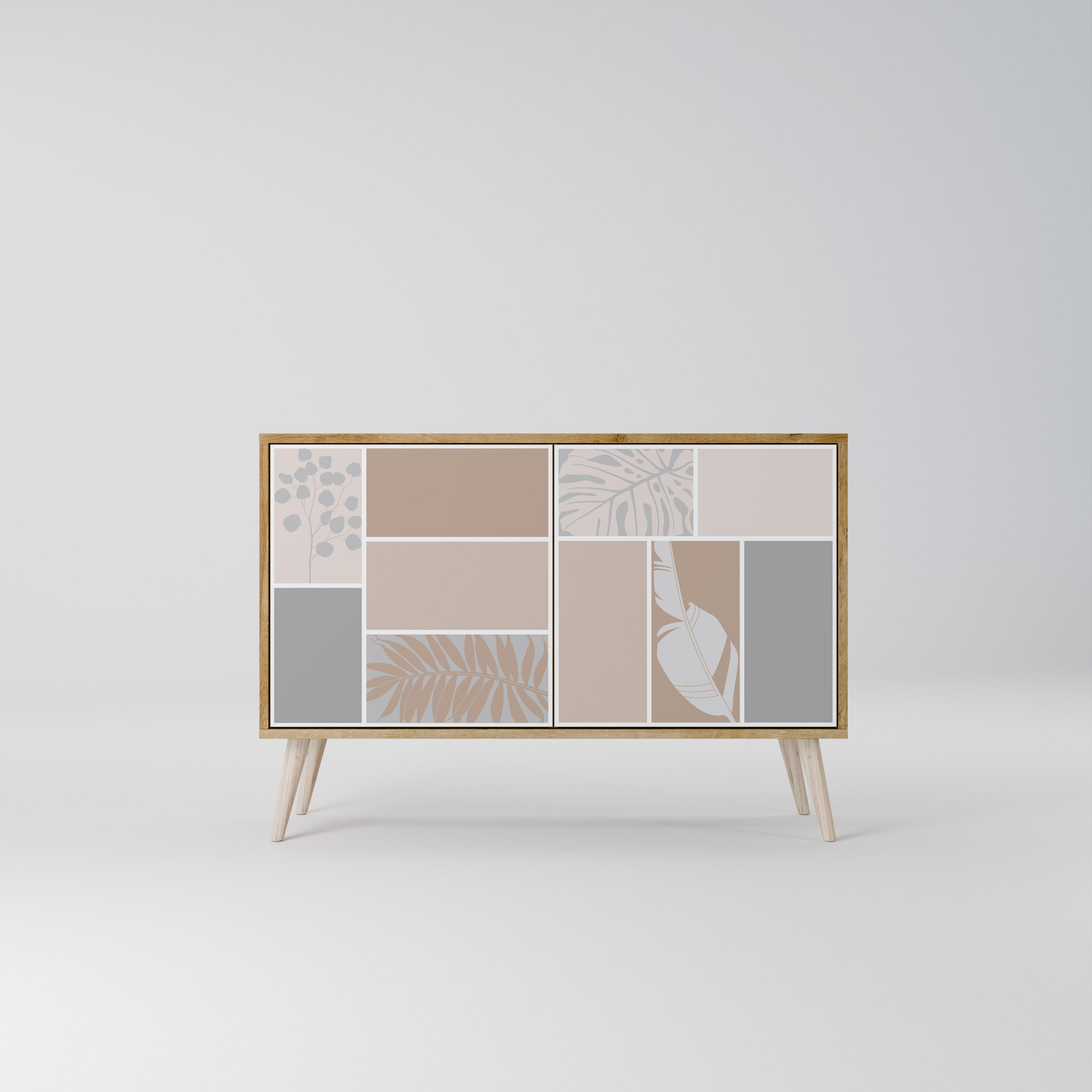 TROPICAL SHAPES 2-Door Sideboard in Oak Effect