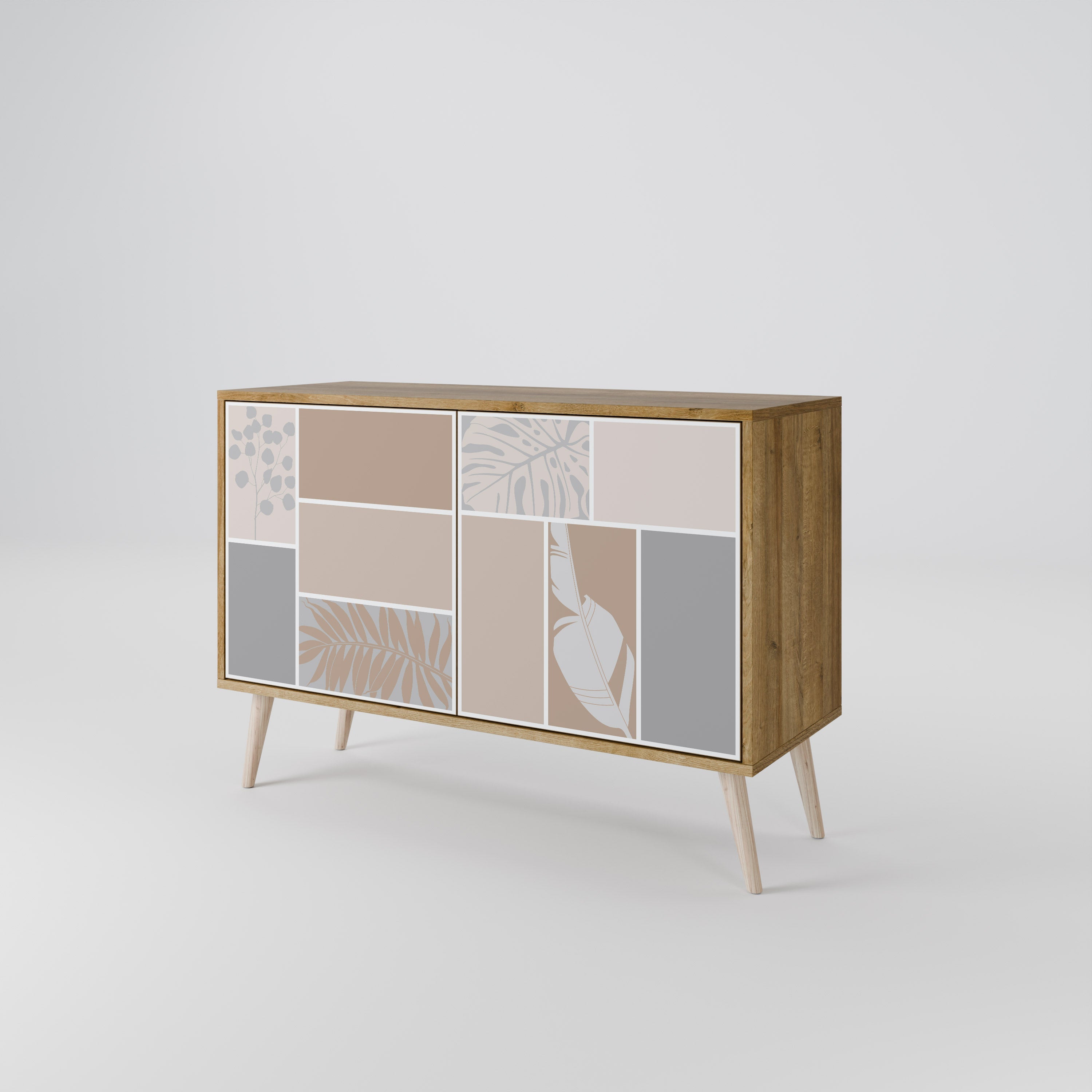 TROPICAL SHAPES 2-Door Sideboard in Oak Effect
